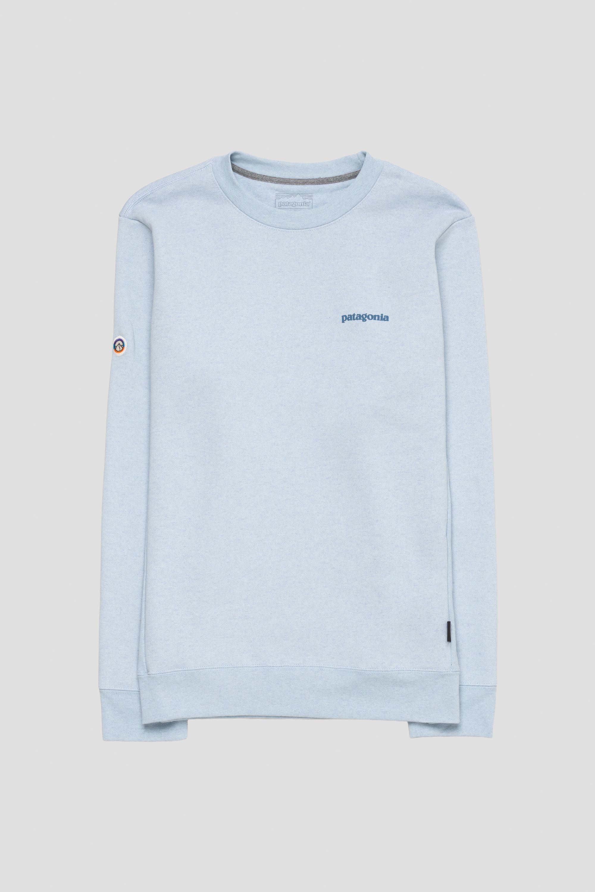 Fitz Roy Icon Uprisal Crew Sweat Fleck Blue