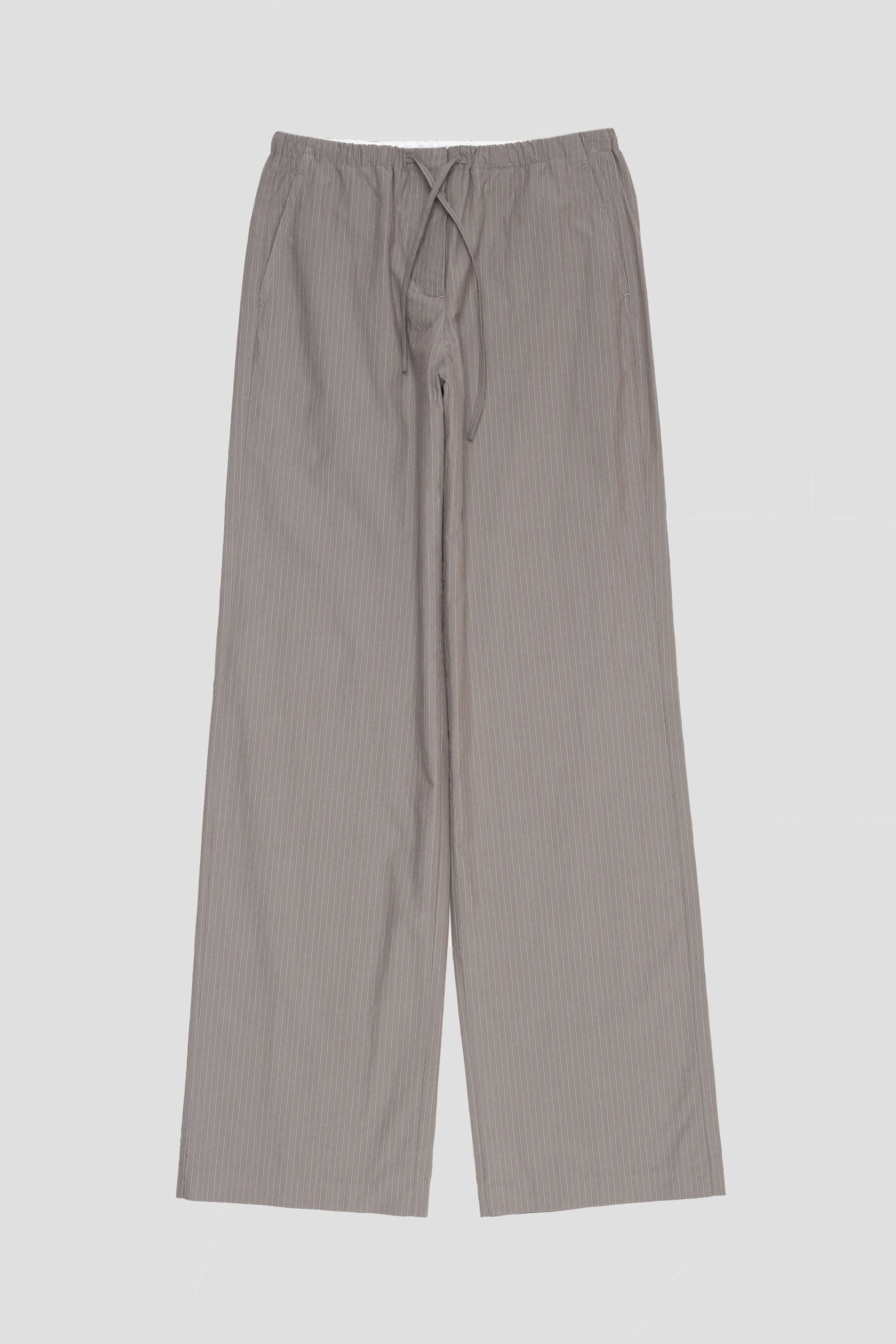 Stripe Banding Pants Grey