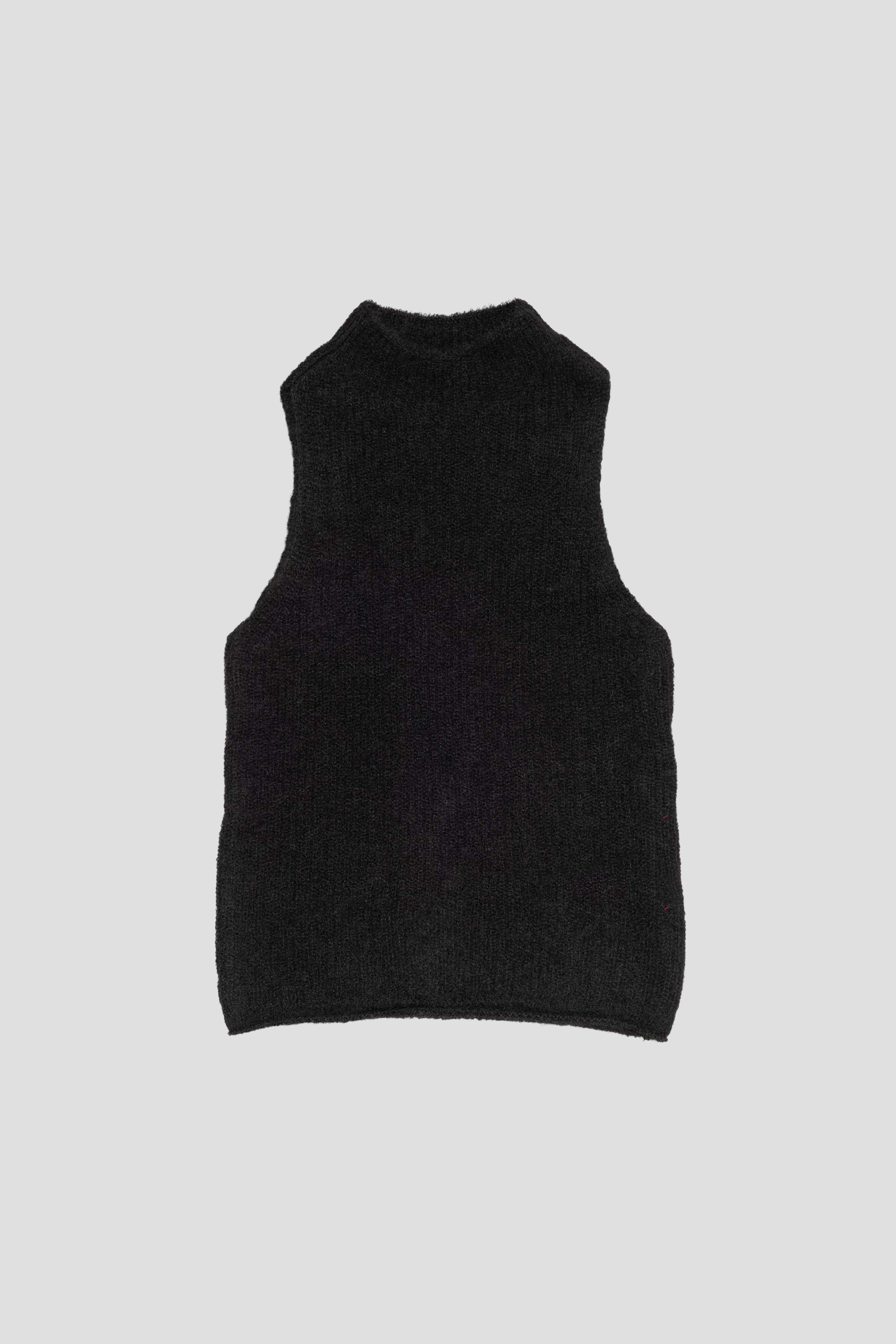 Sheer Sleeveless Top Black