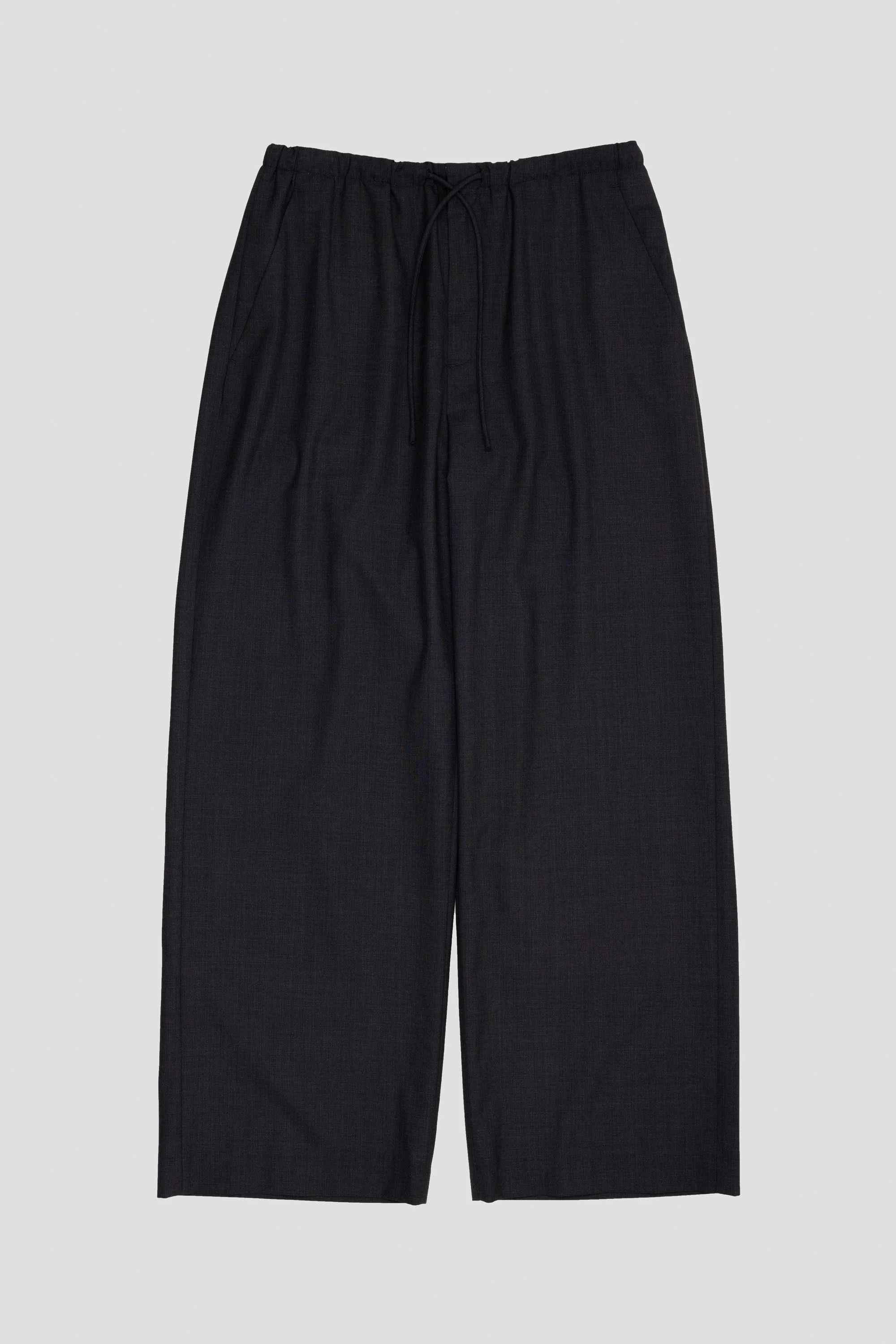 Men's Wool Banding Pants Charcoal