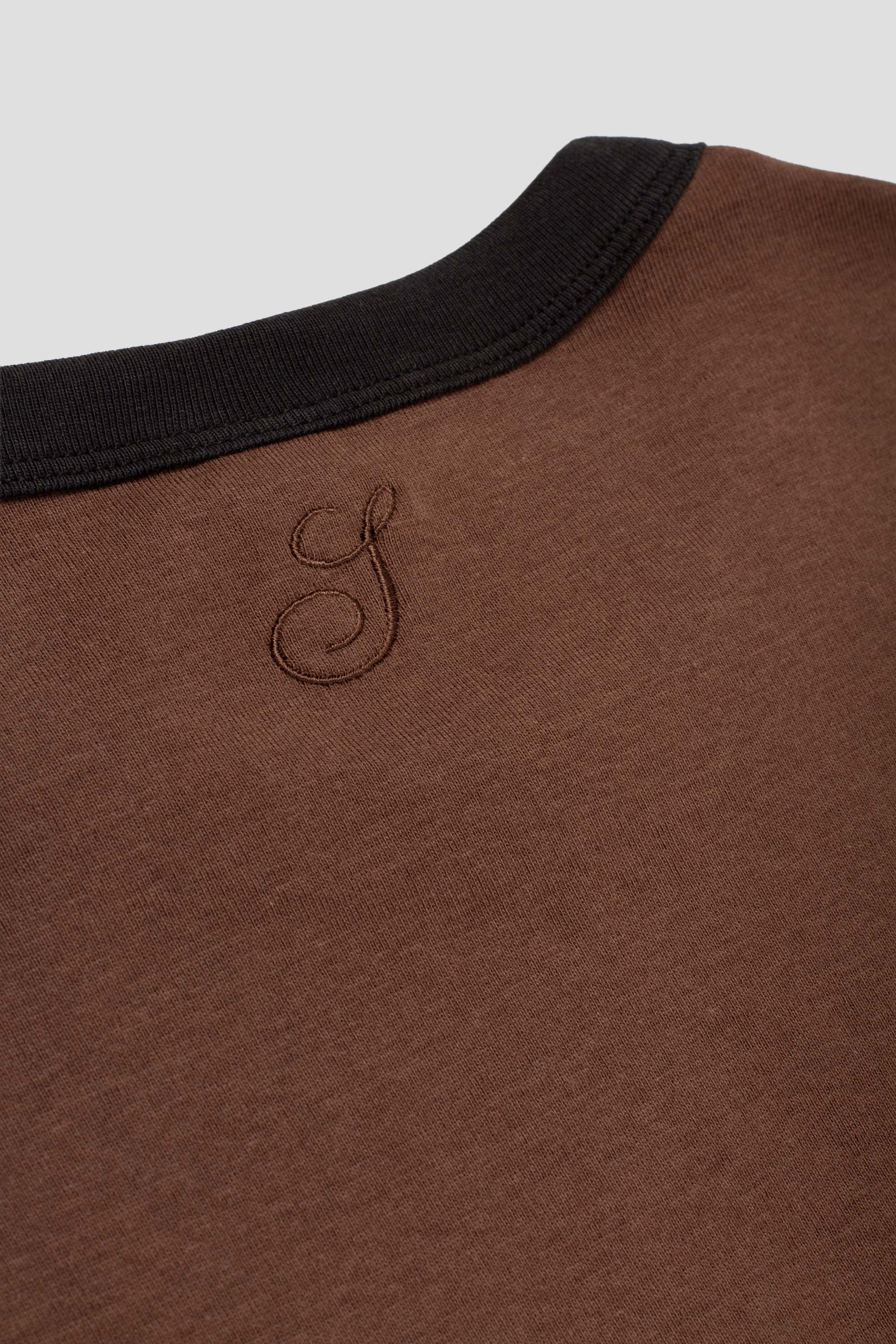 June T-Shirt Brown/Black