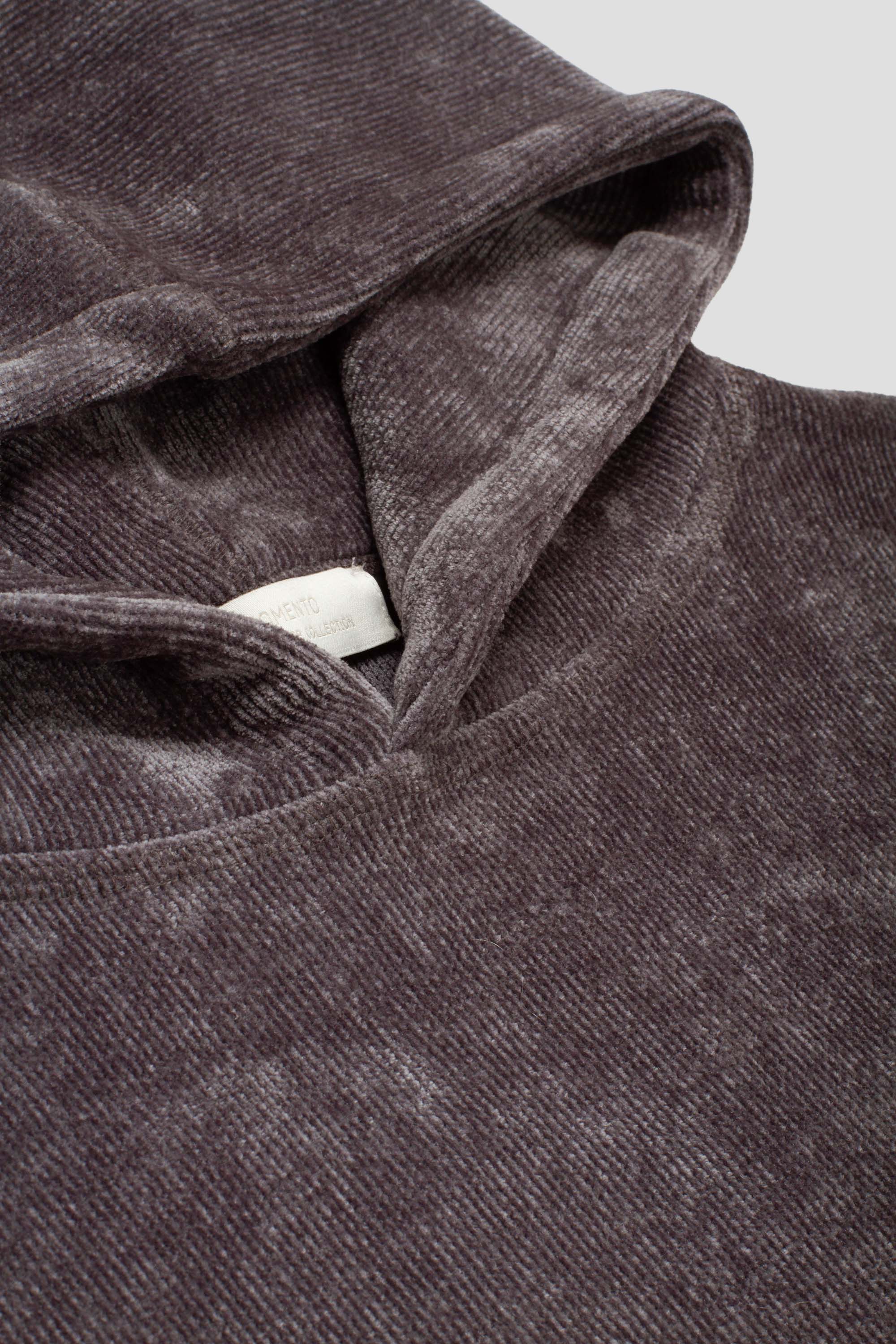 Velvet Reversible Hoodie Grey