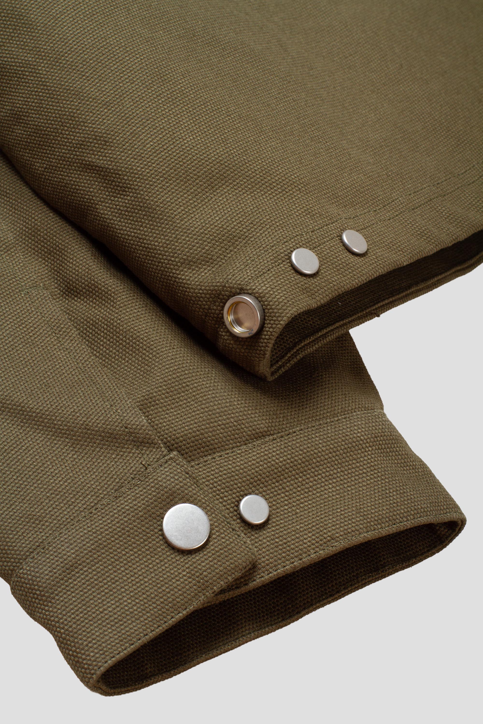 Inclined Pocket Jacket Green