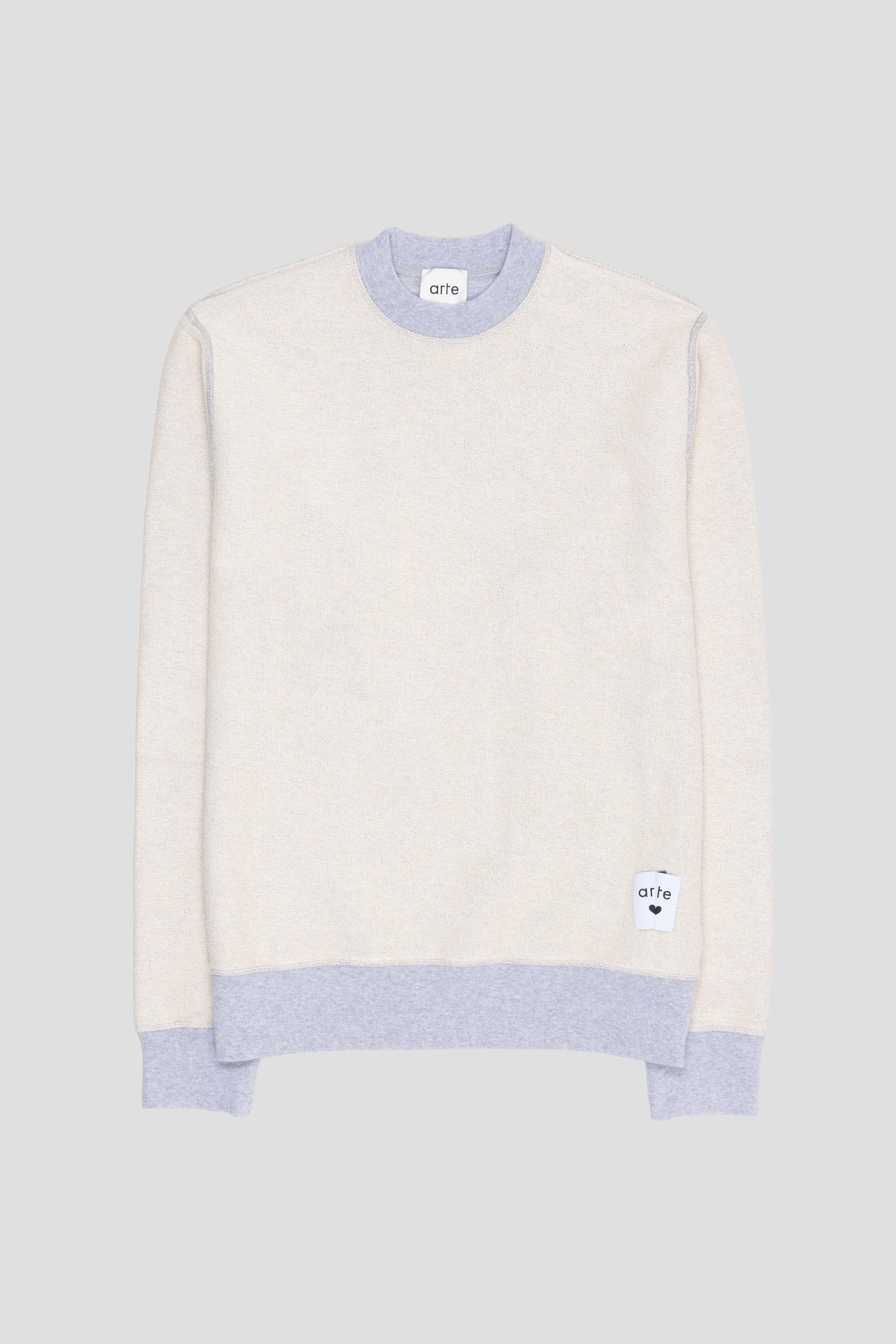 Reversible Label Crewneck Grey