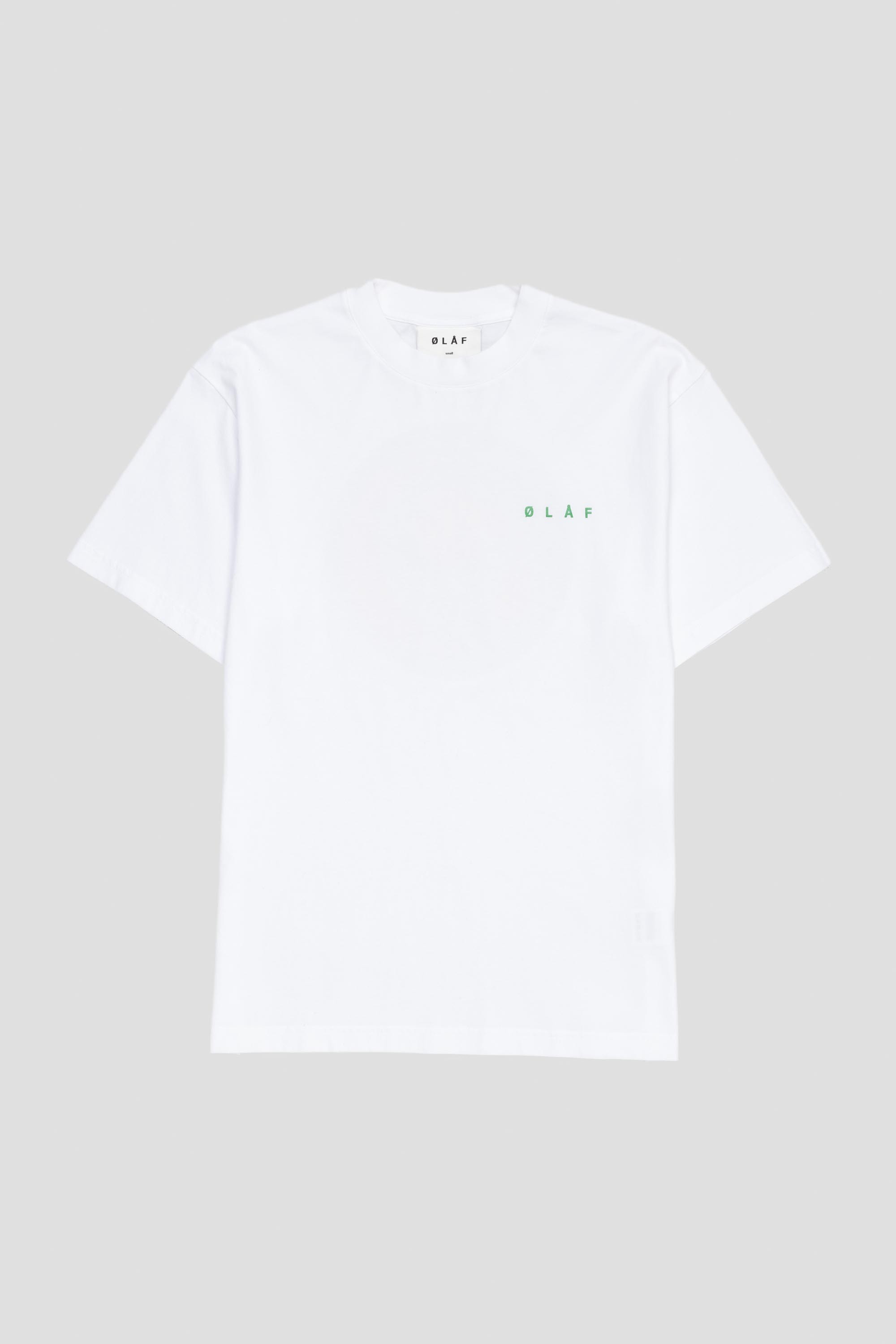 Spiral Face Tee Optical White