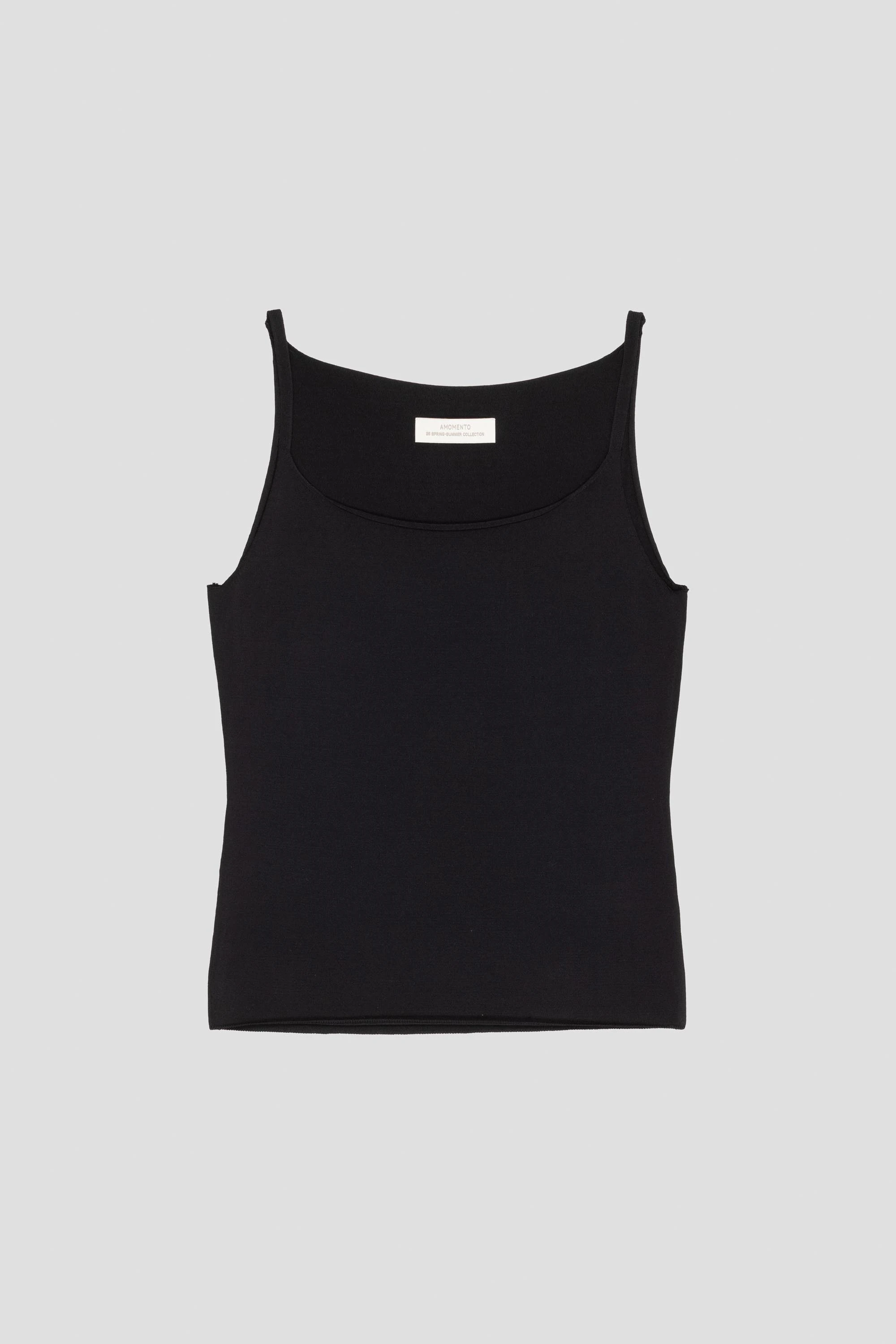 Sleeveless Knit Top Black
