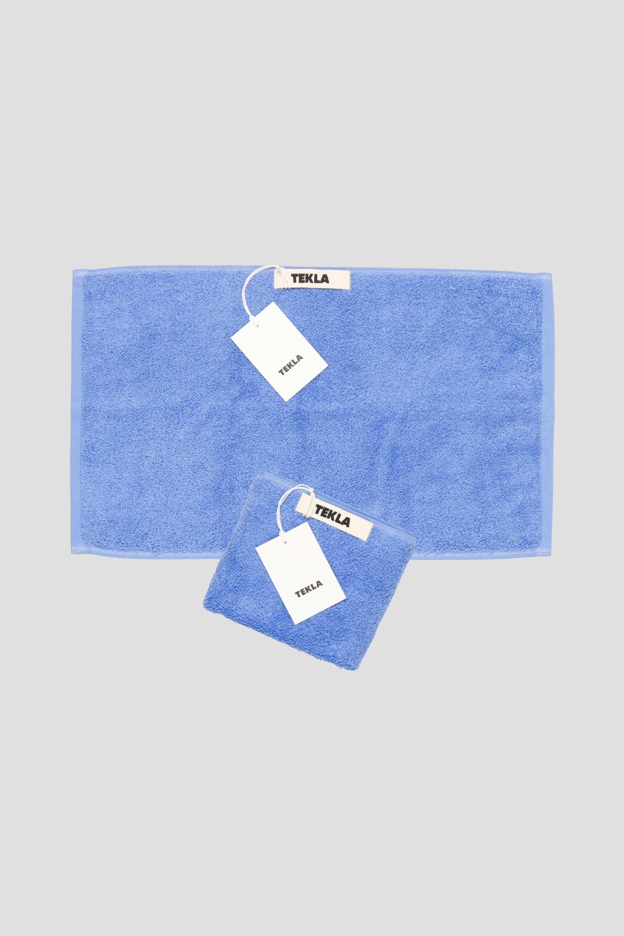 Terry Towel Guest Towel Clear Blue