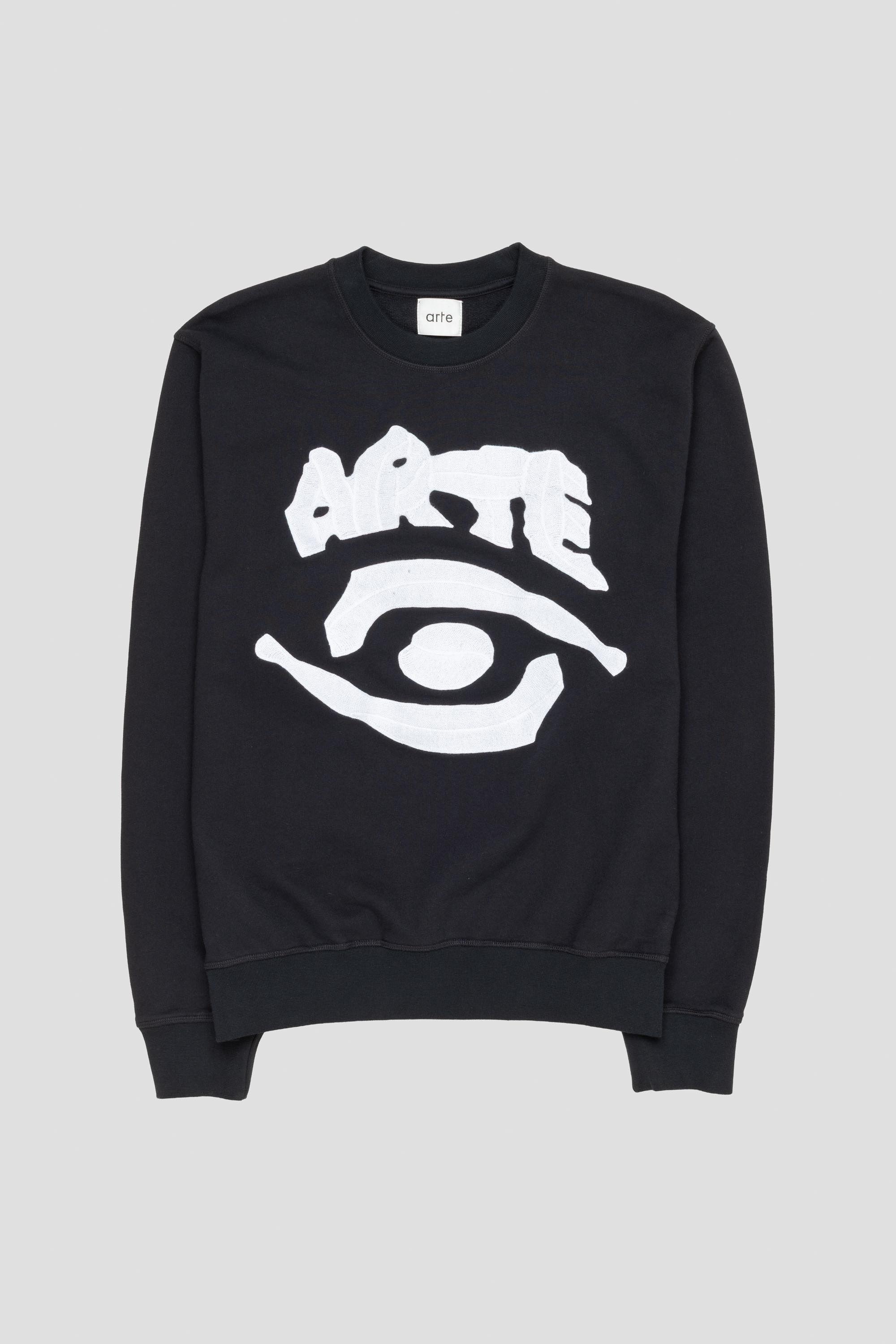Eye Front Crewneck Black