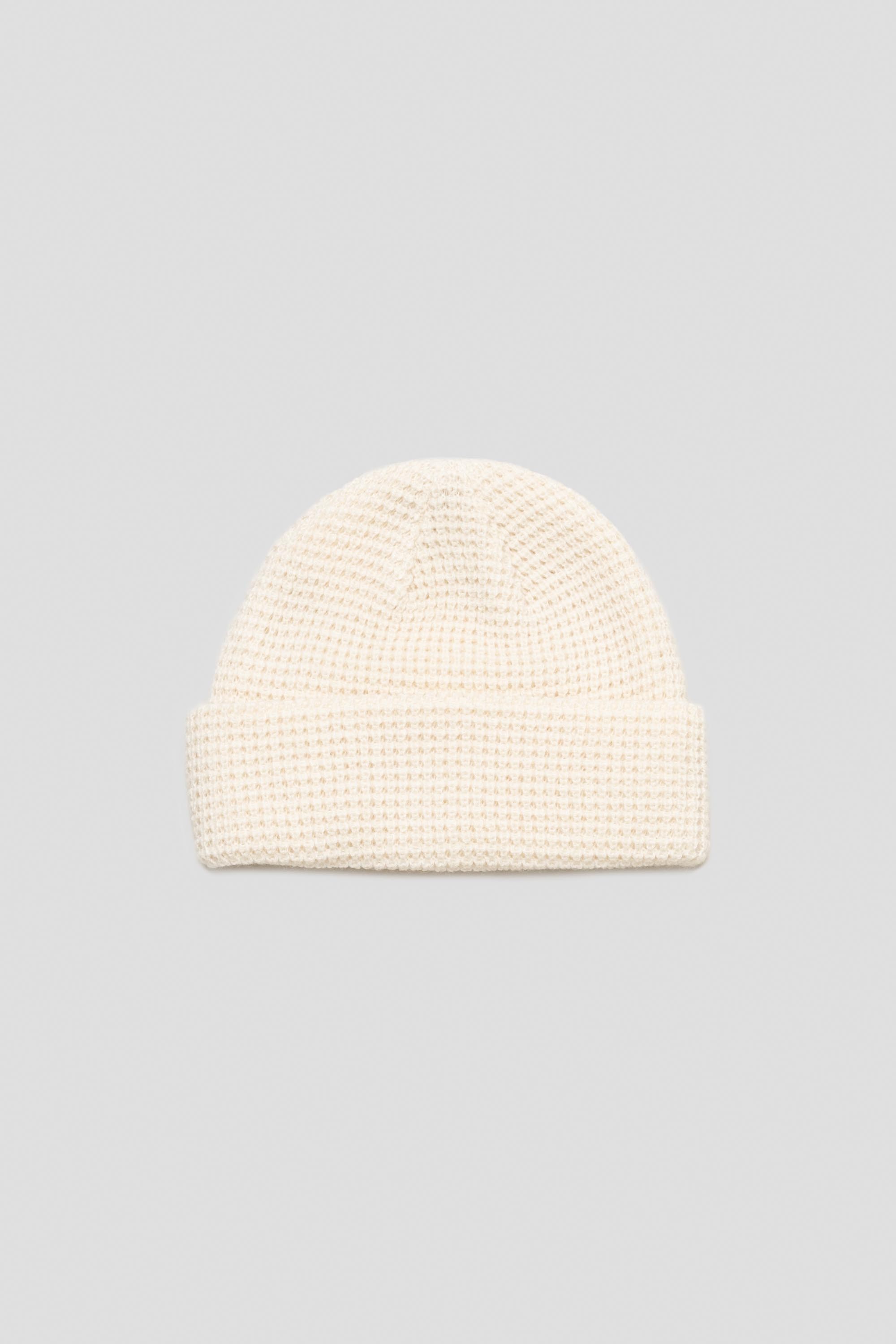 Woodworth Waffle Beanie Ecru