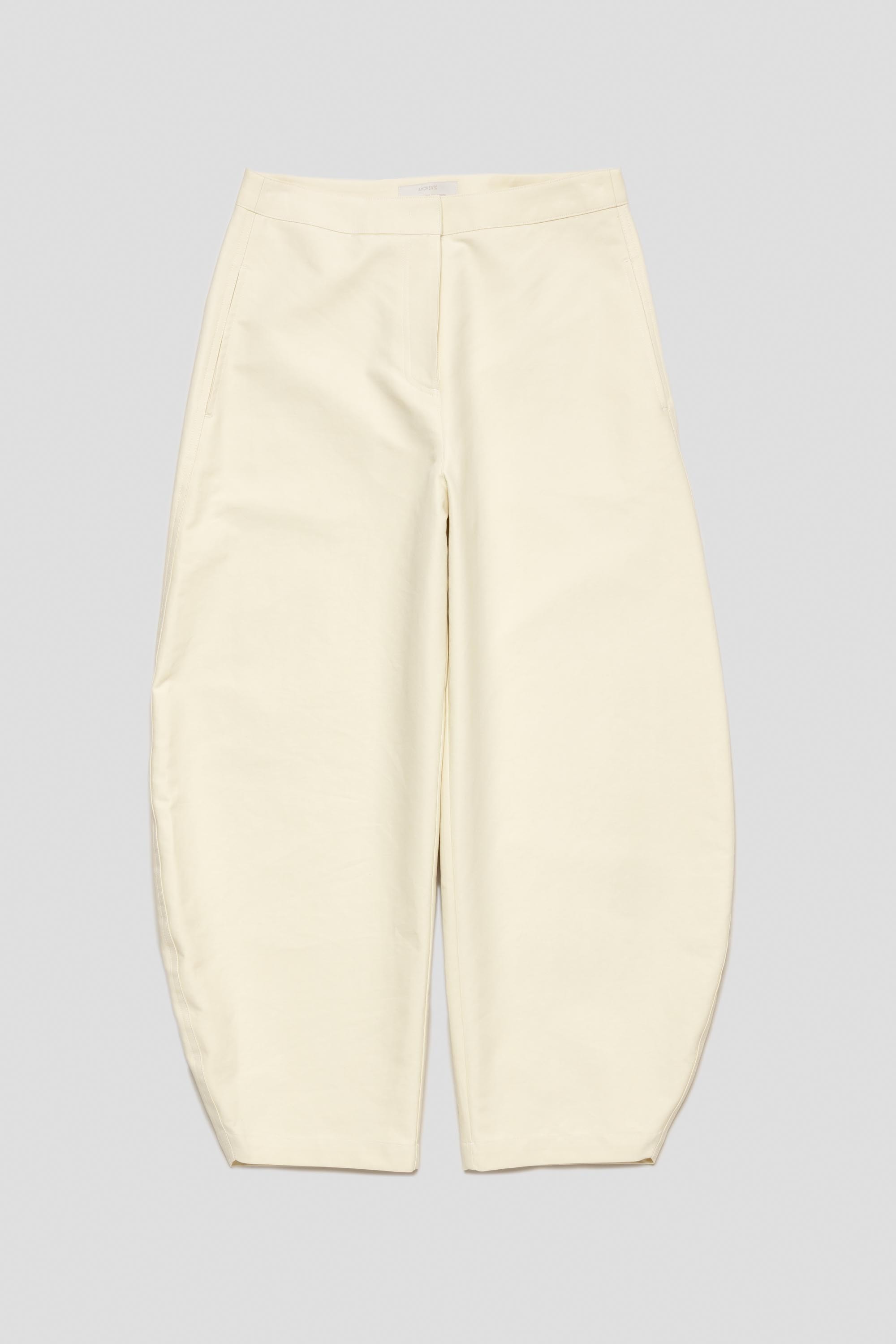 Curved Leg Pants Ivory