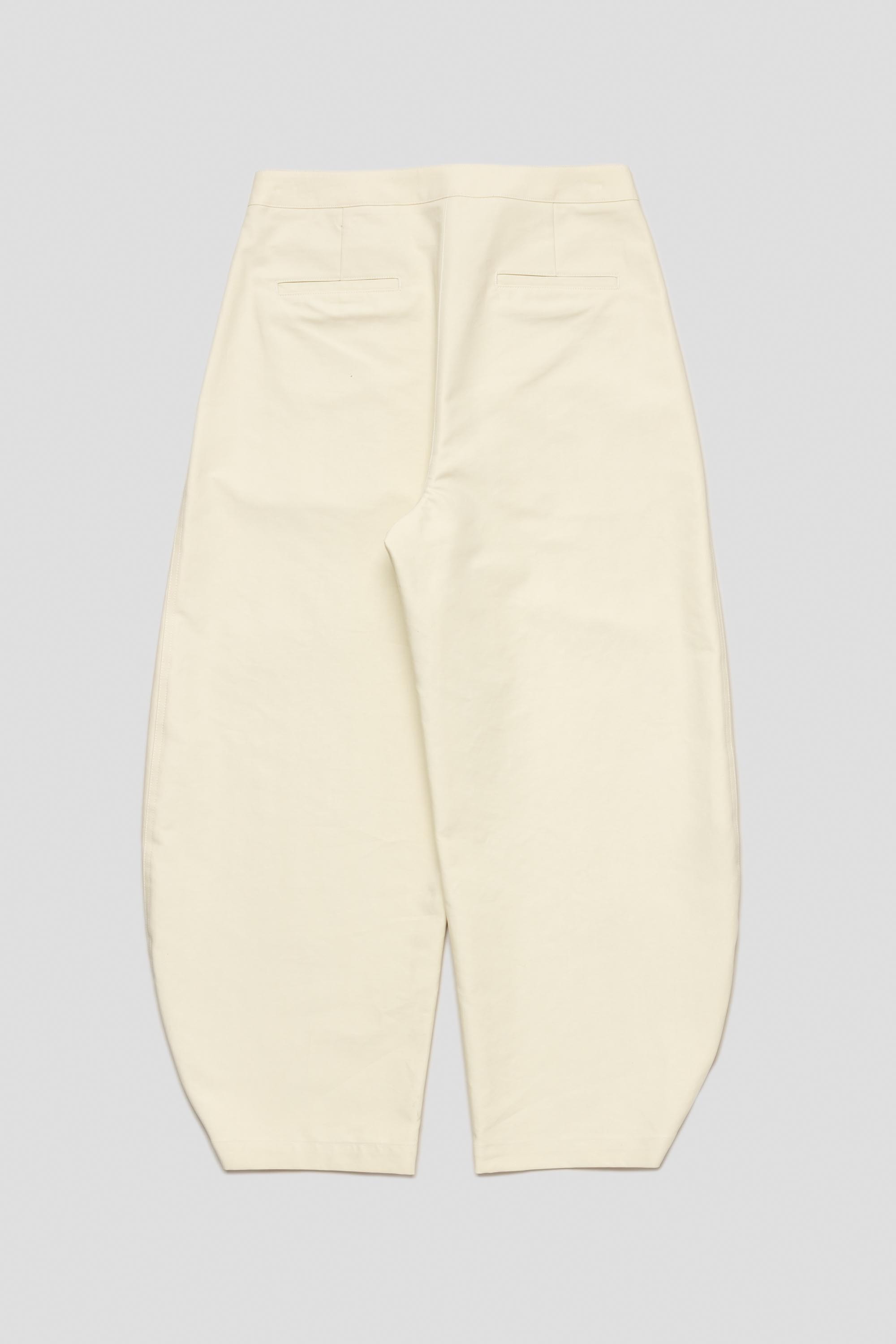 Curved Leg Pants Ivory