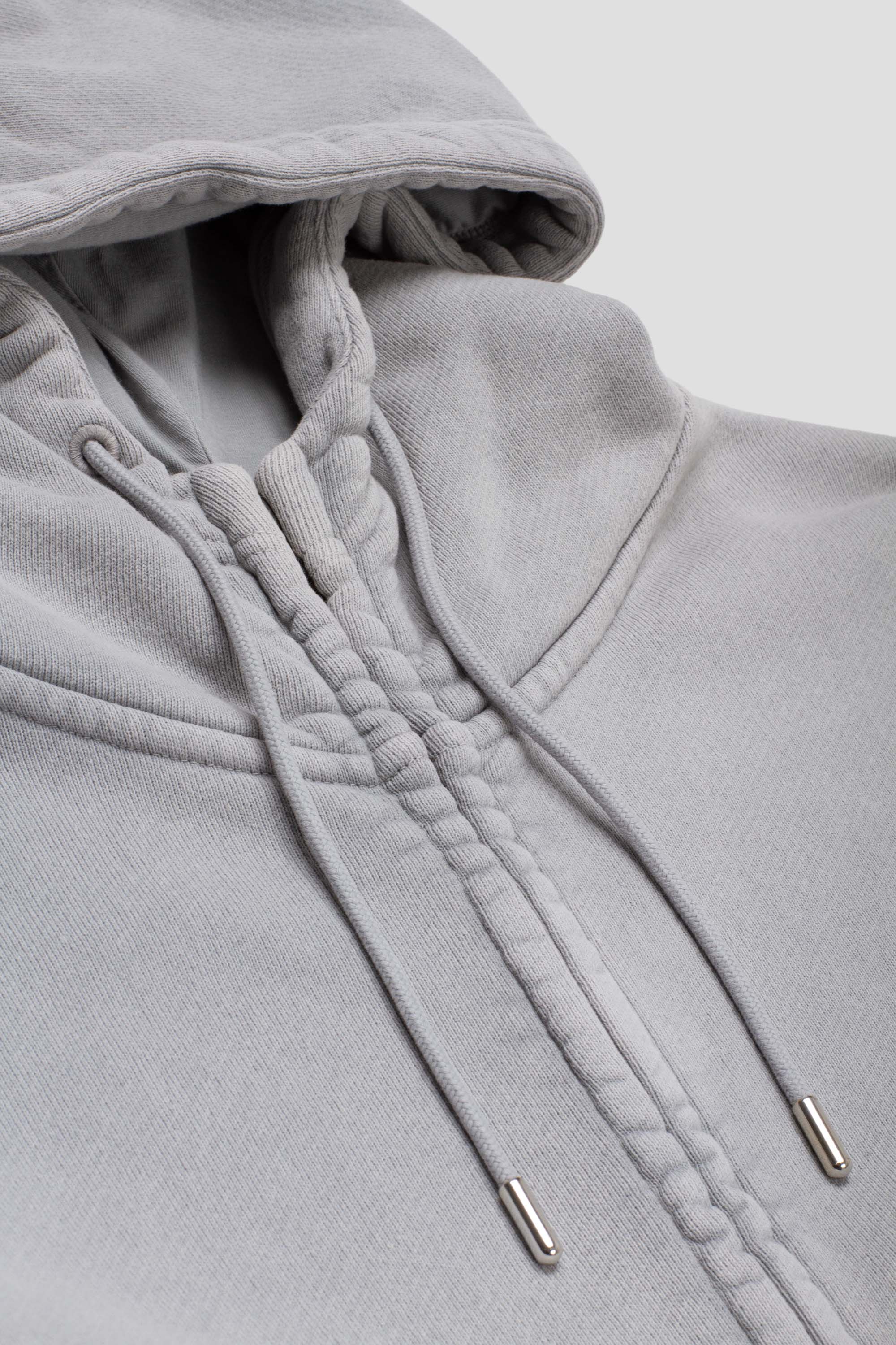 Bubble Zip Hoodie Dove Grey