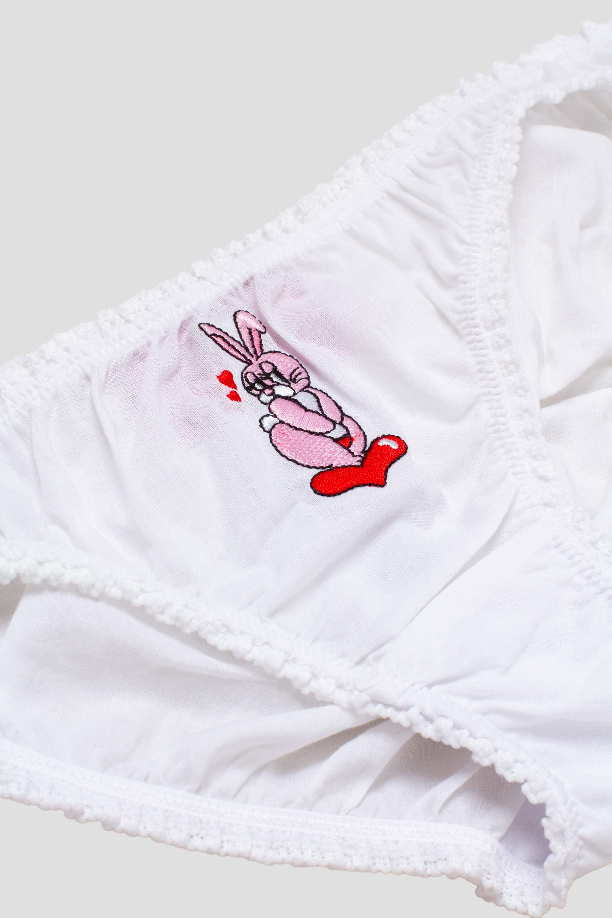 Ruffle Bunny White