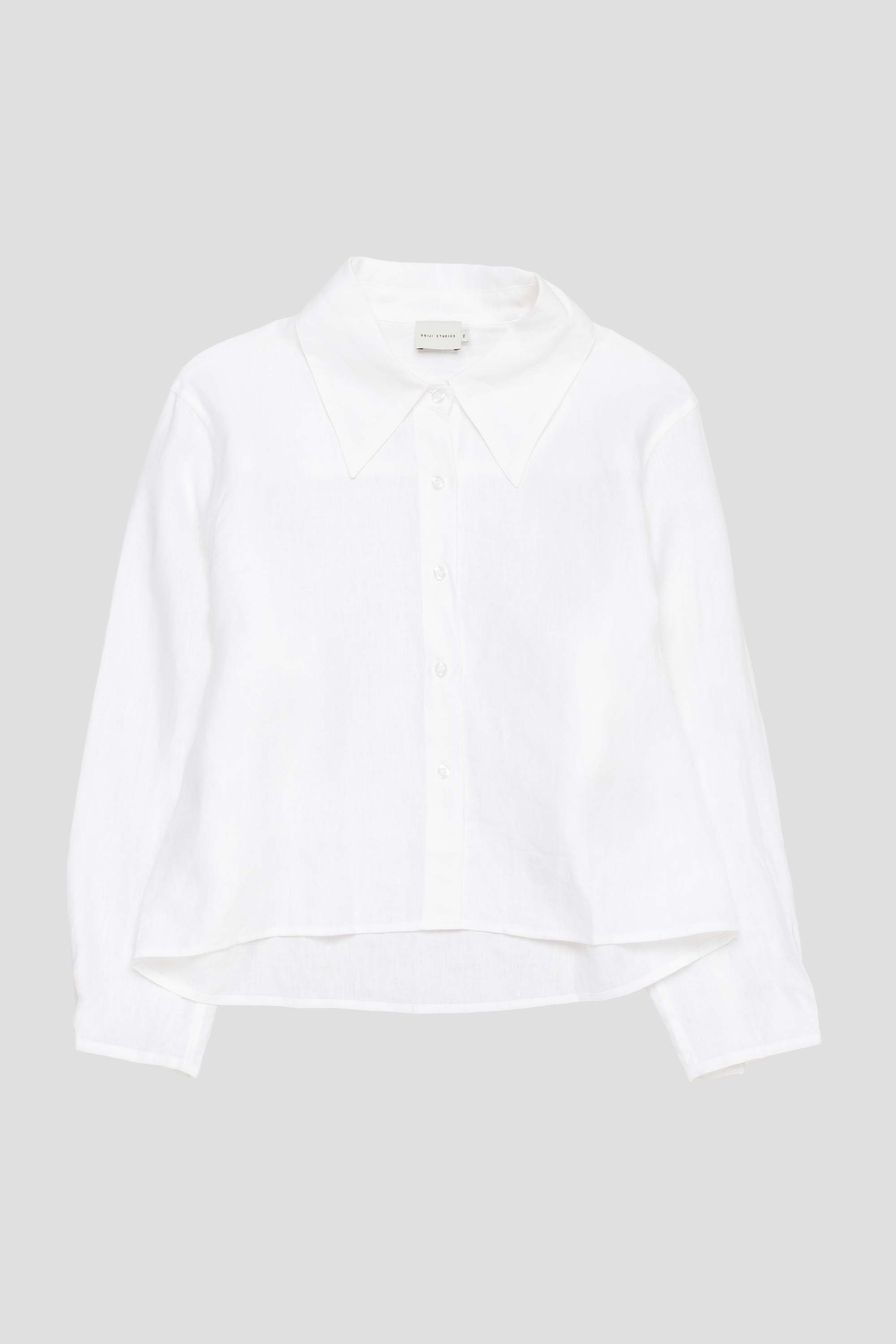 Collar Point Shirt White