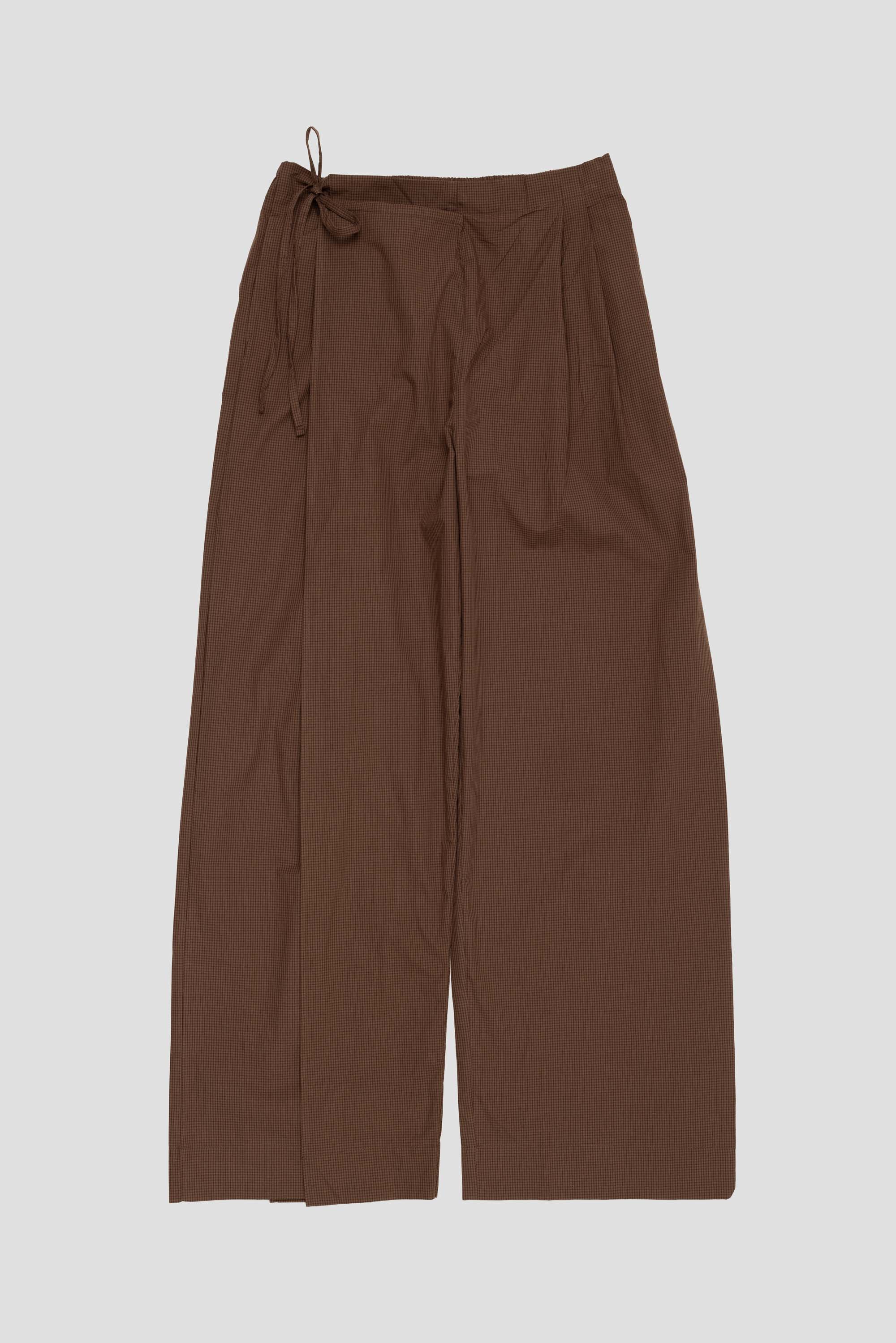 Double Layer Pant Carob Check