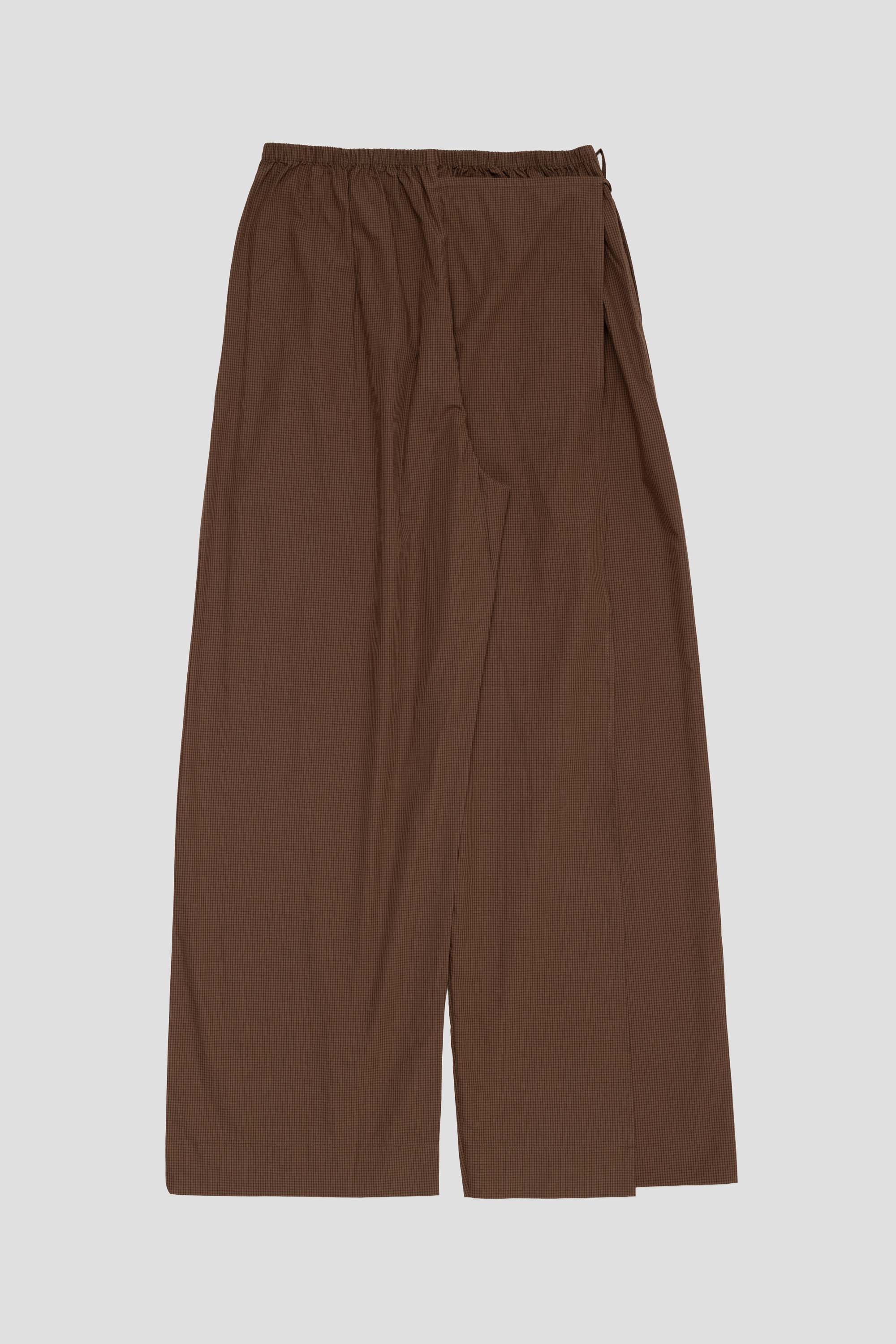 Double Layer Pant Carob Check