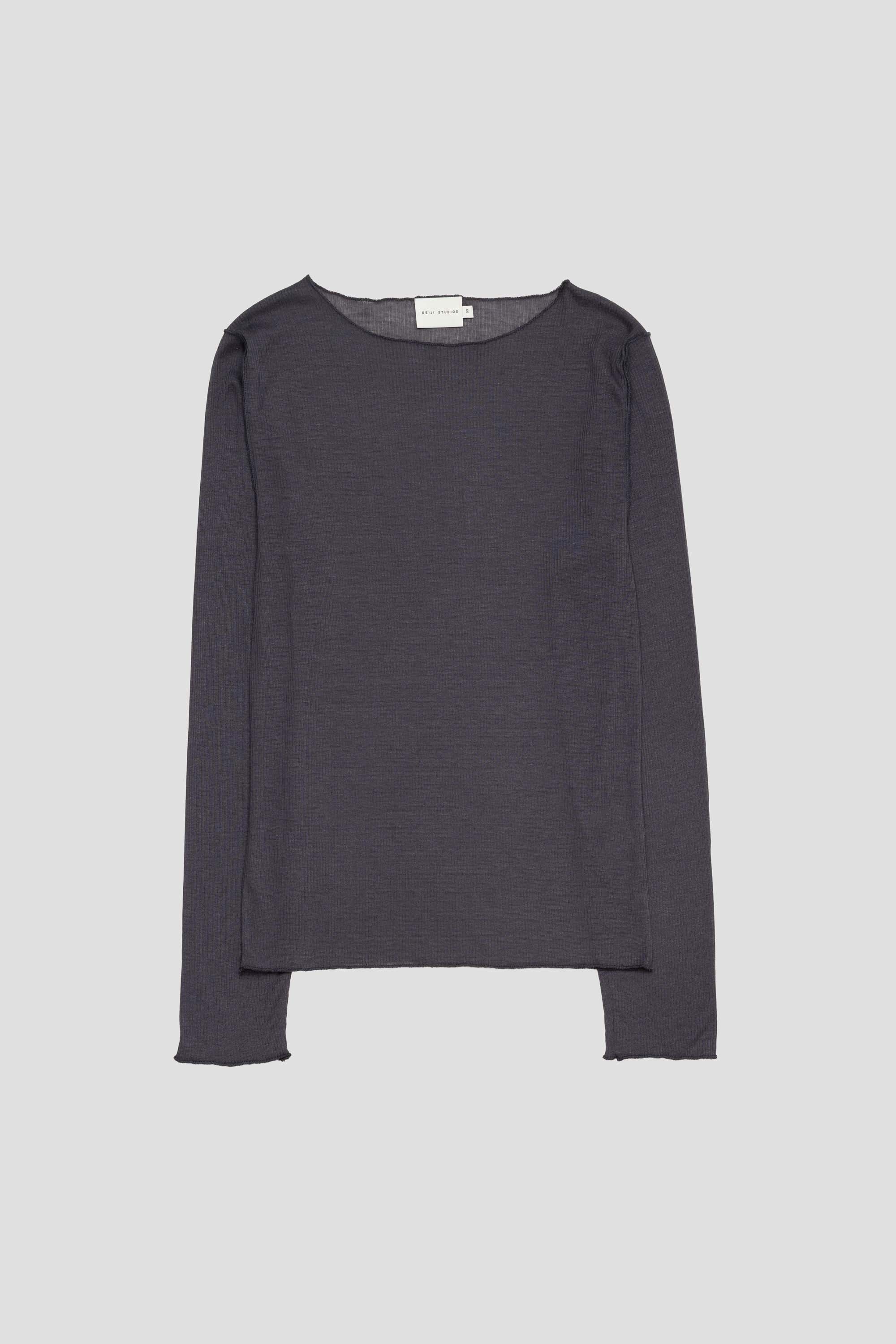 Knit Long Sleeve Steel