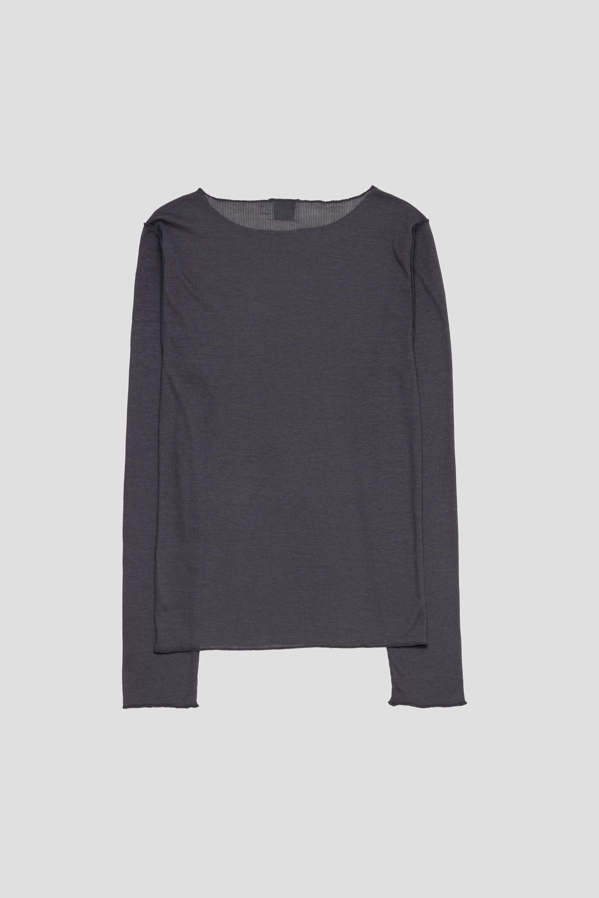 Knit Long Sleeve Steel