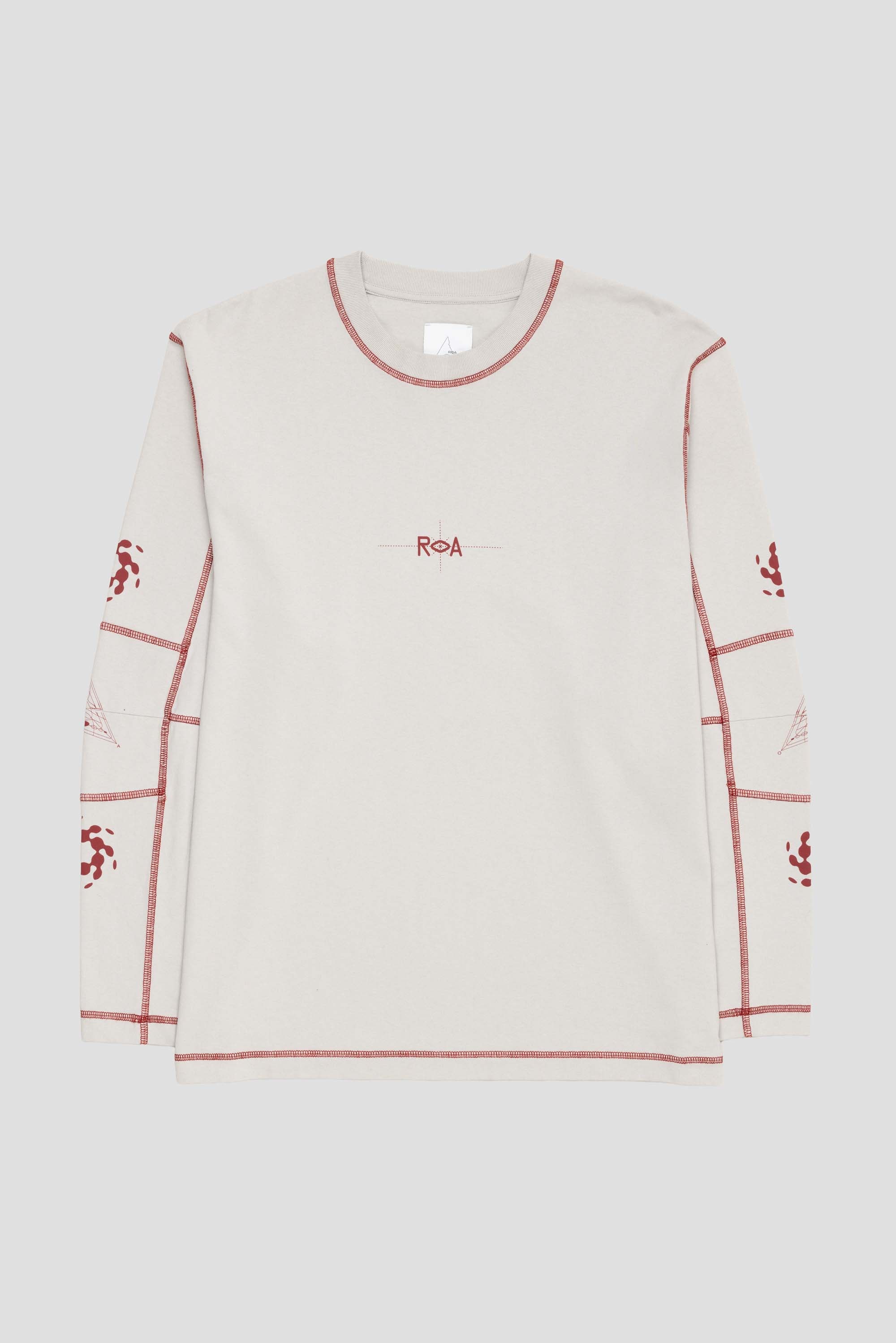 Info Stitch Organic LS Light Grey