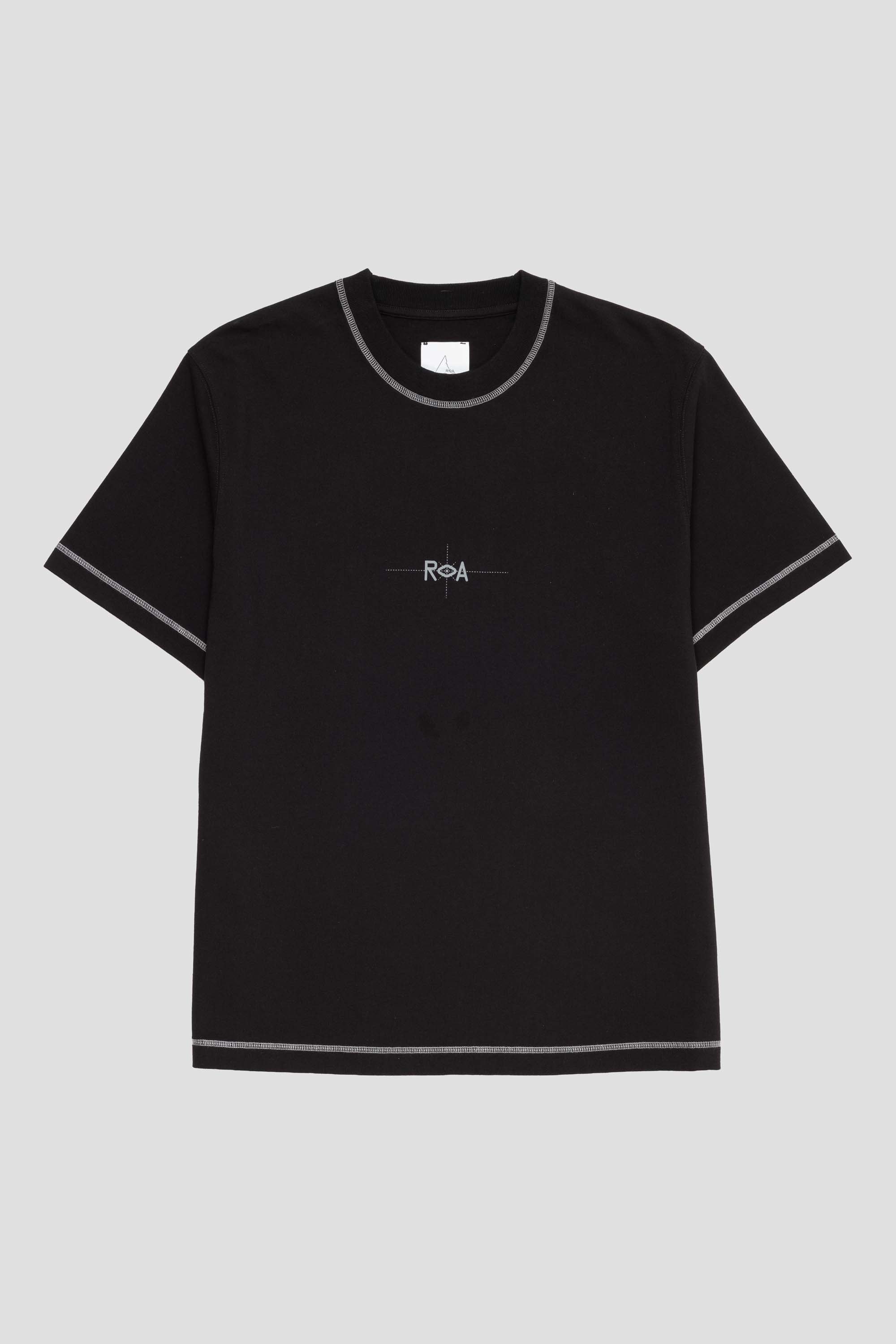 Info Stitch Organic T-Shirt Black
