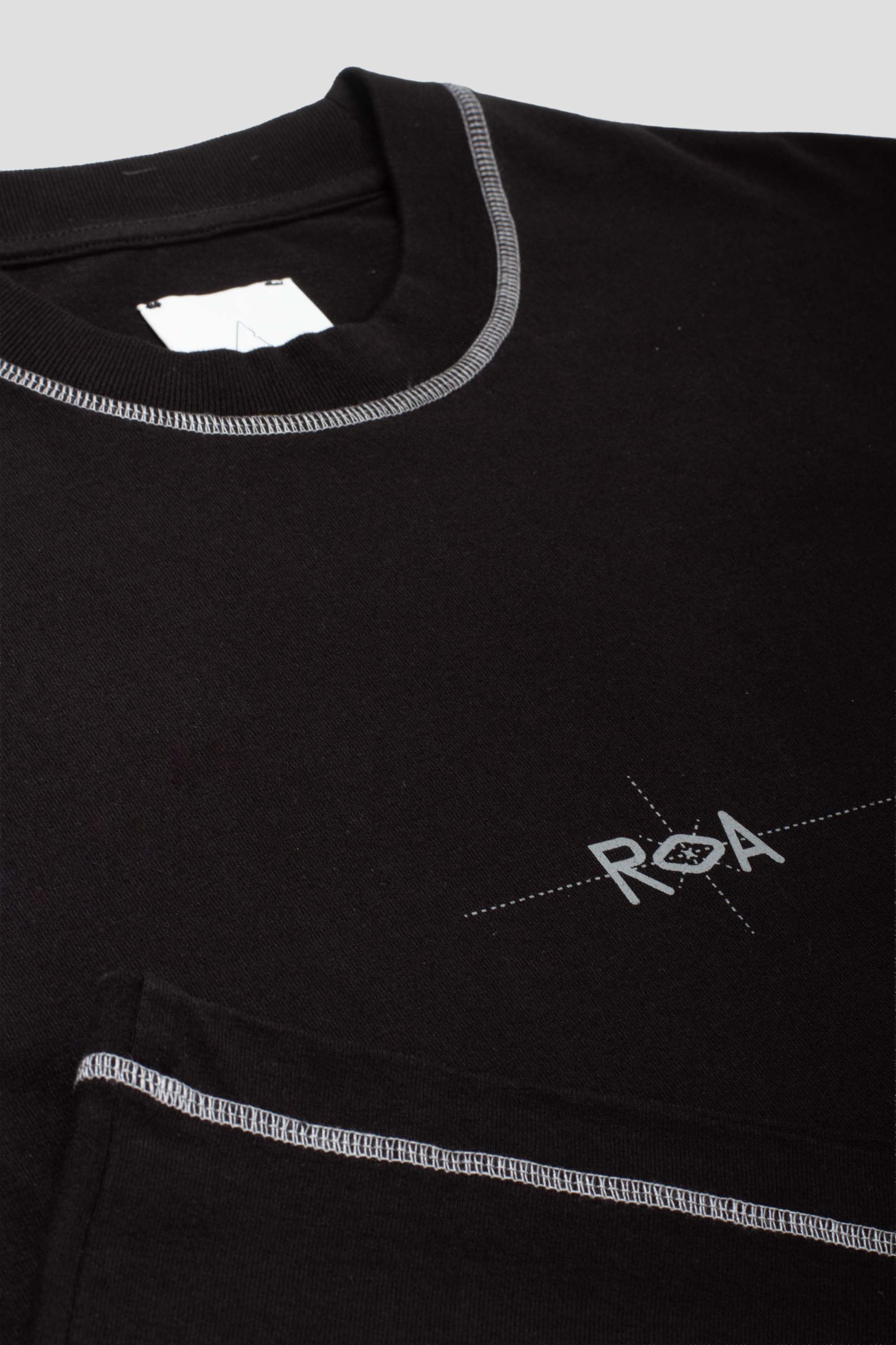 Info Stitch Organic T-Shirt Black