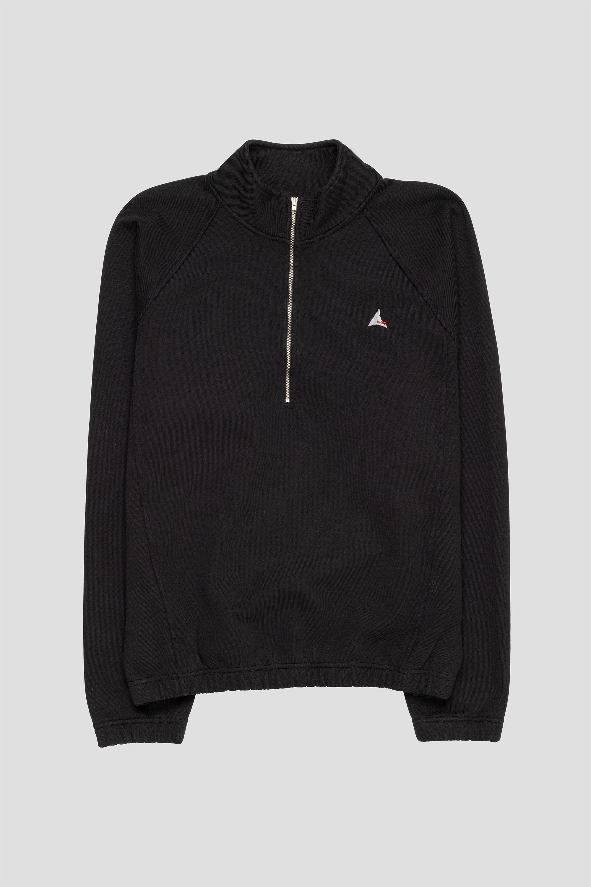 Logo Heavy Half Zip Black