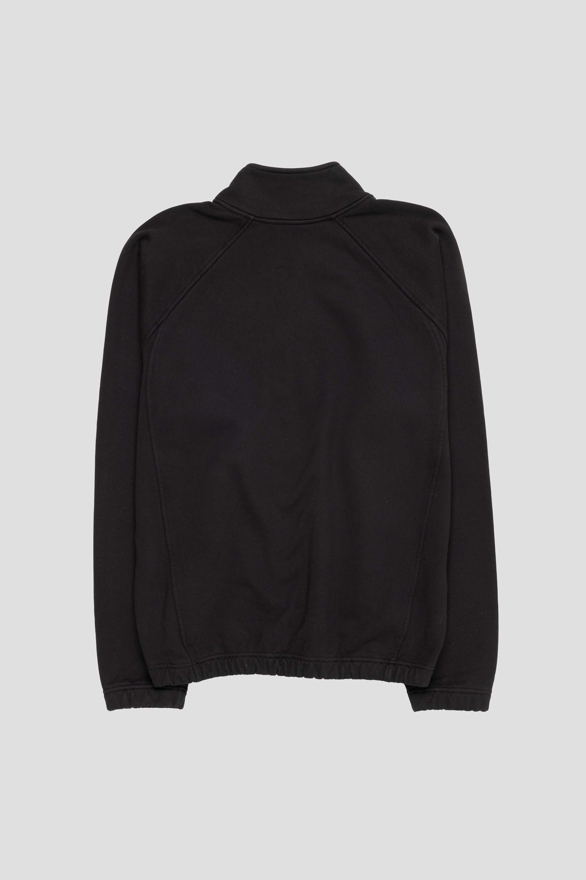 Logo Heavy Half Zip Black