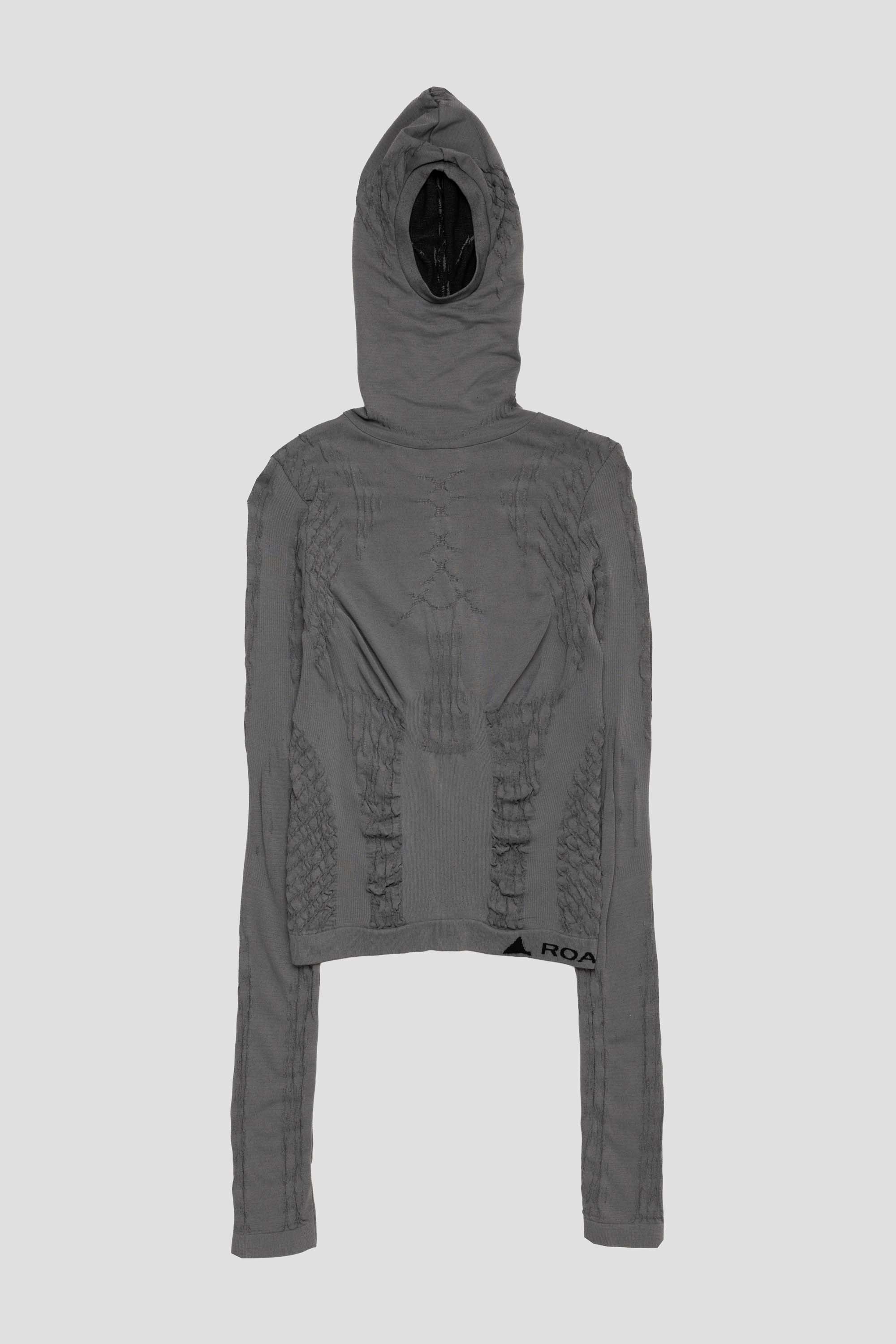 Women's Aune Dryarn Seamless Knit Top Grey