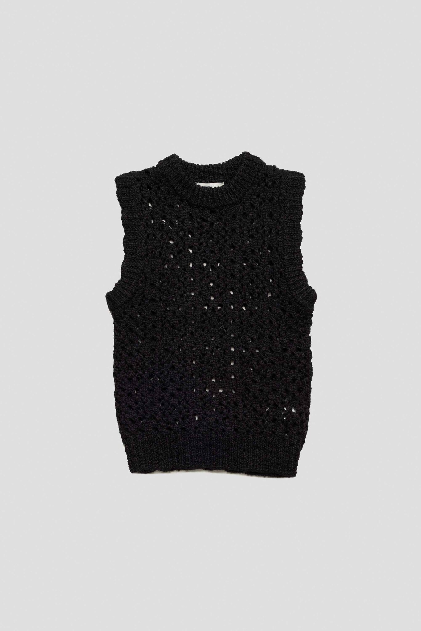 Crochet Vest Black