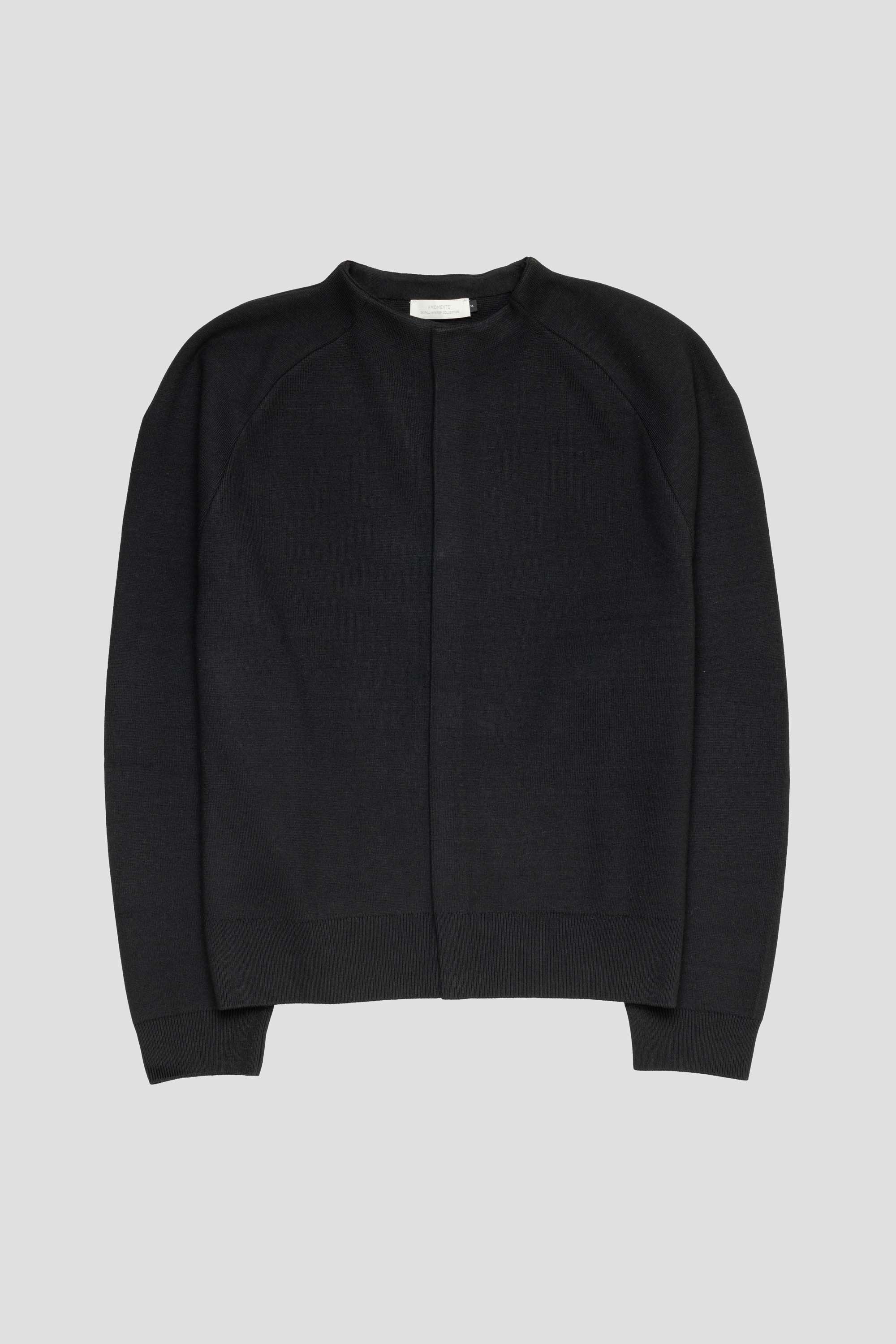Rounded Sleeve Cardigan Black