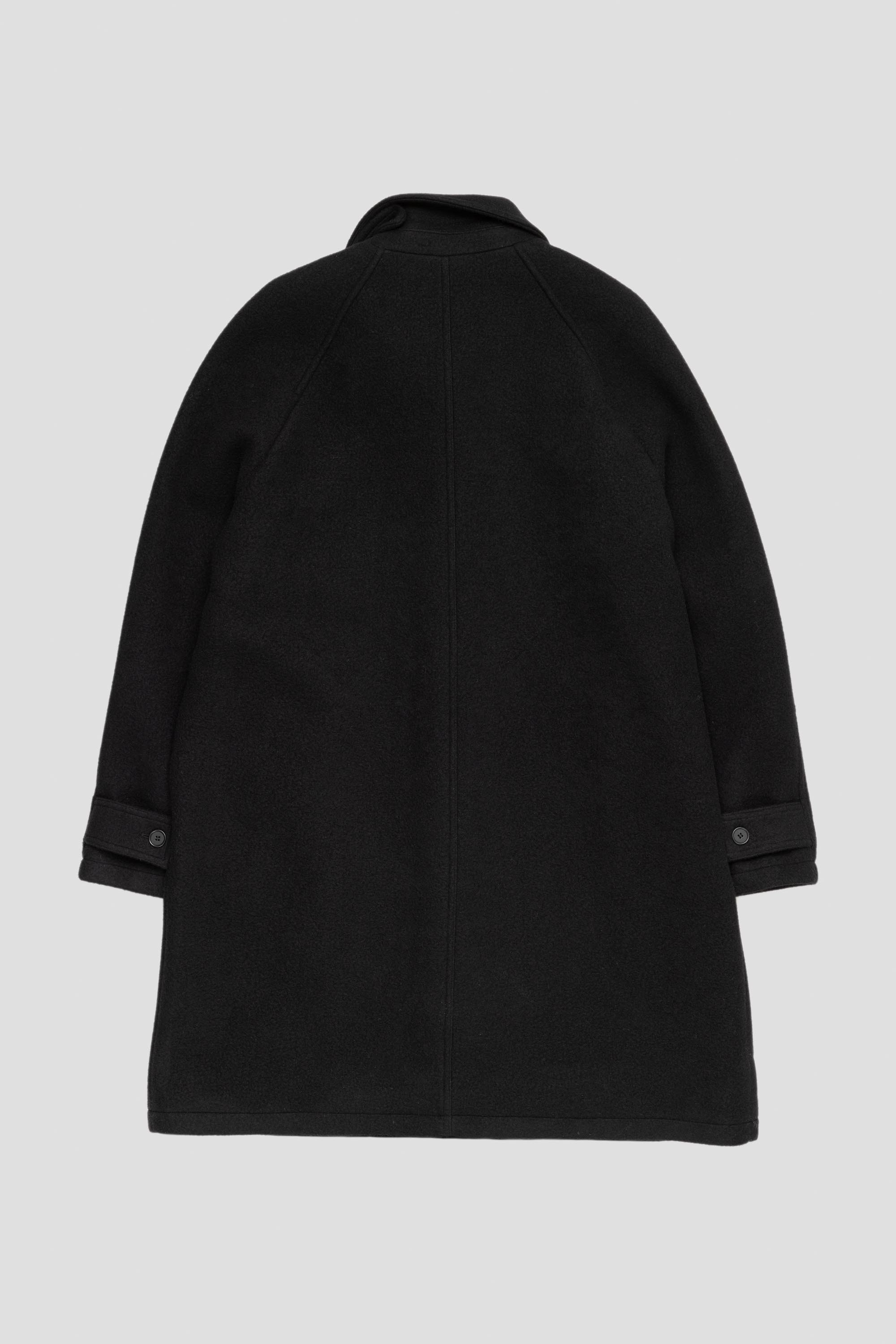 Accession Coat Black Recycled Wool