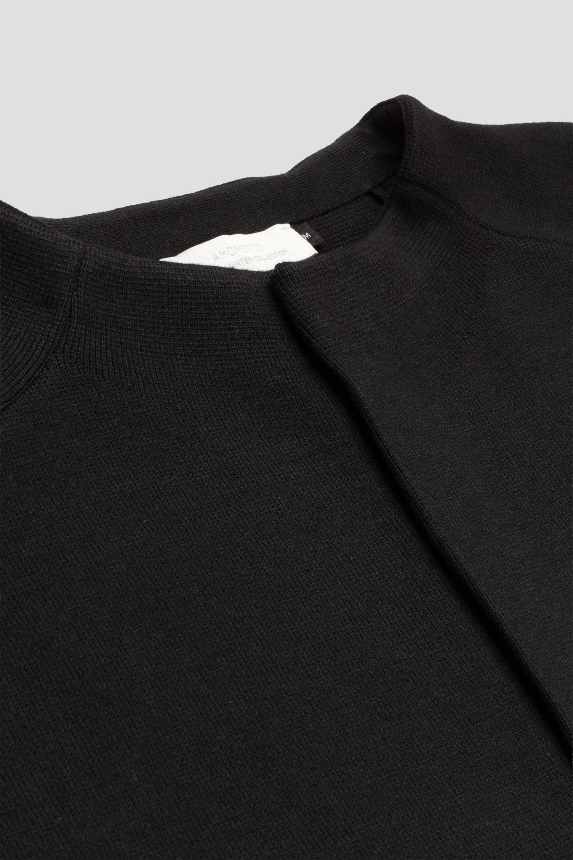 Rounded Sleeve Cardigan Black