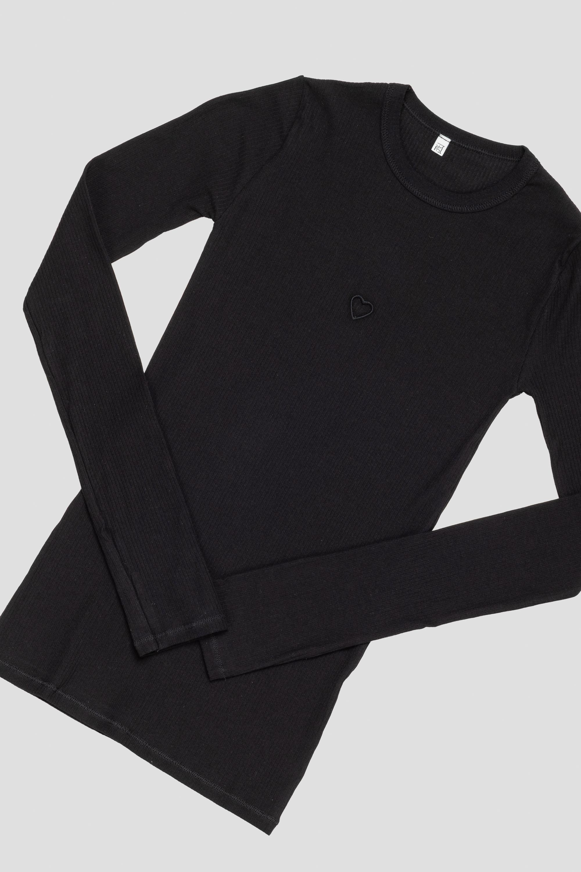 Heart Long Sleeve Black