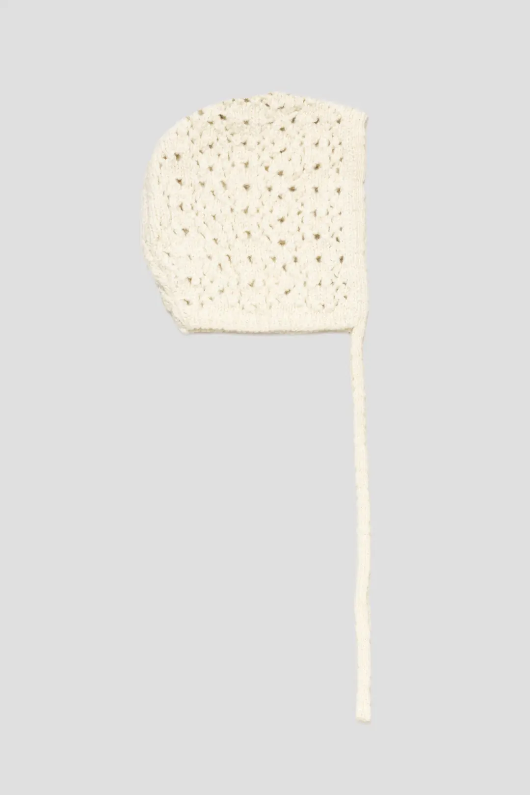 Amomento ニットフード CROCHET KNIT BONNET amomento-crochet-knit-bonnet-
