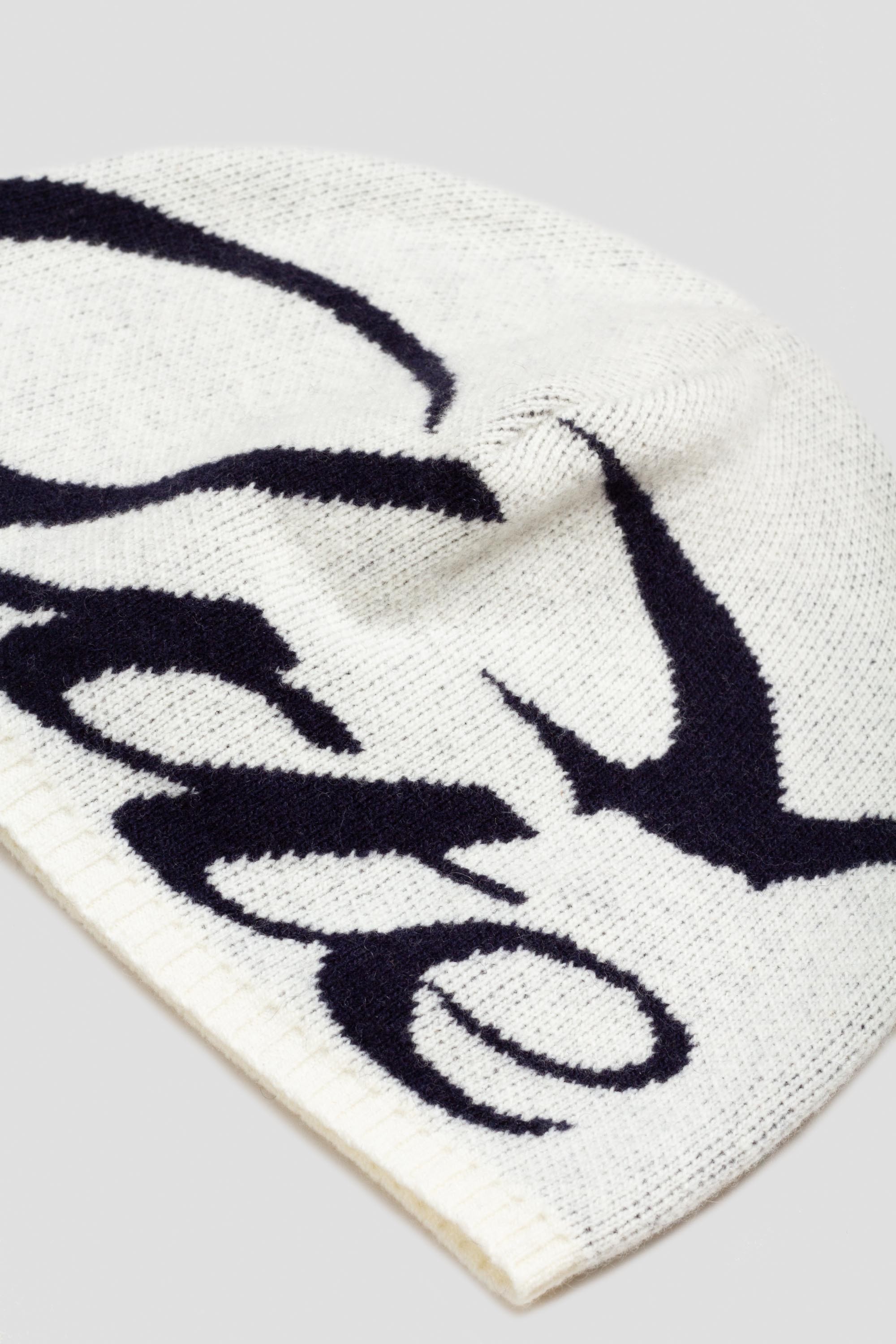 Bird Logo Beanie Cream