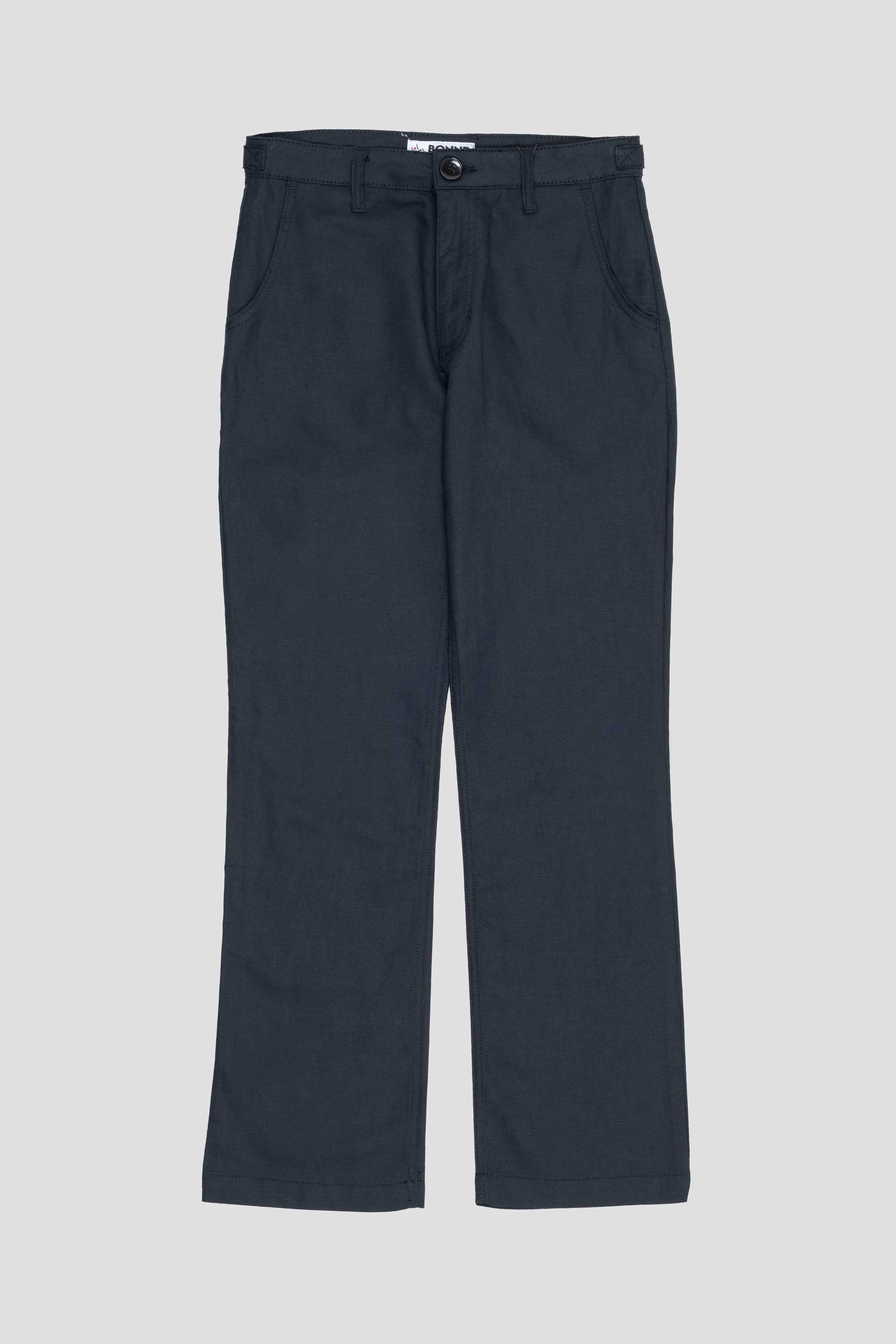 Pants Blue Linen