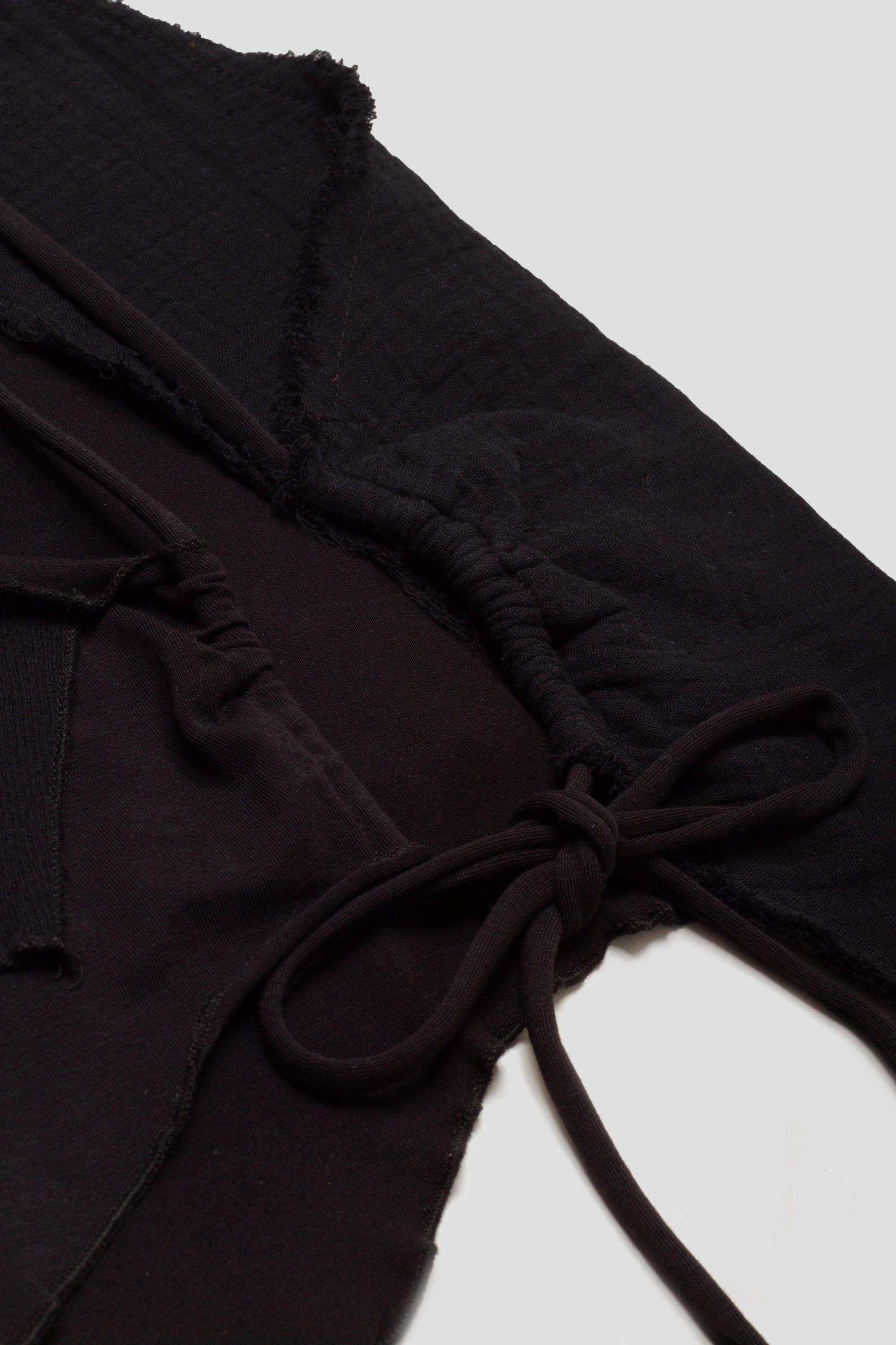 Patched Halter Black