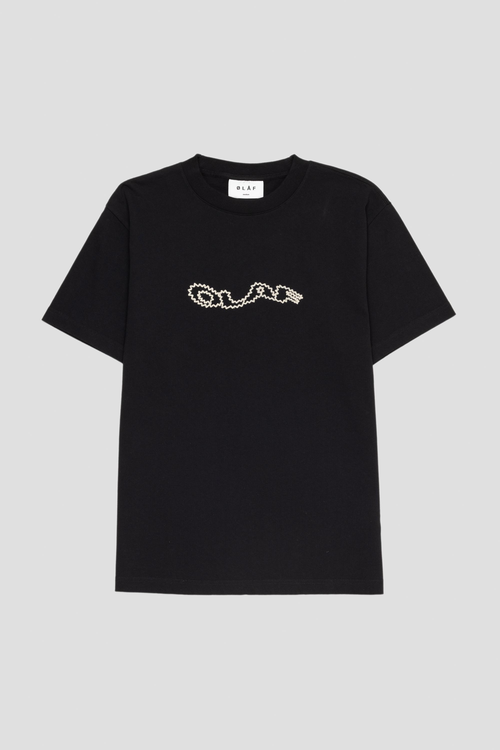 Zigzag Wavy Drift Tee Black