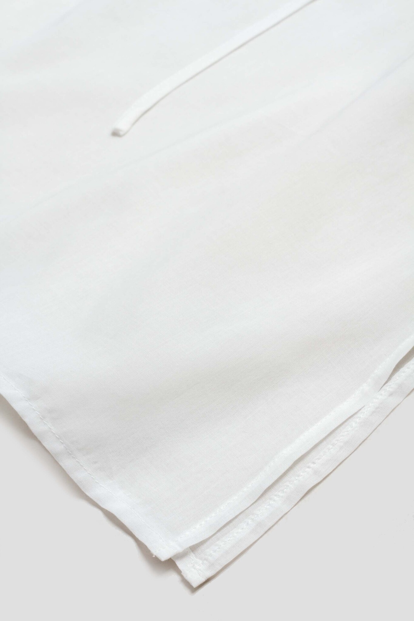 Sheer Drawstring Dress White