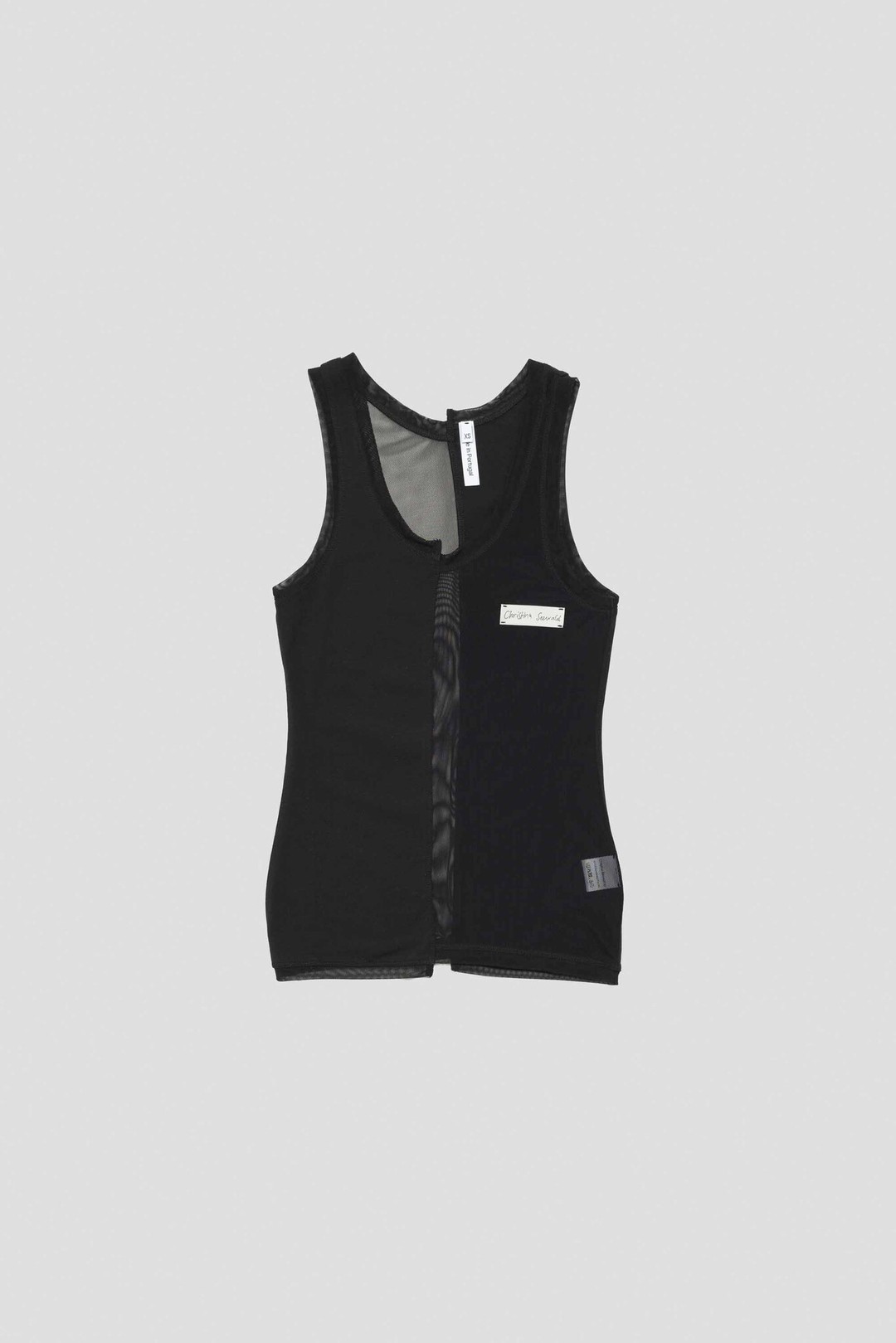 【Christina Seewald】Vest Top CHRISTINA SEEWALD - ASYMMETRIC VEST TOP, BASICS / BLACK