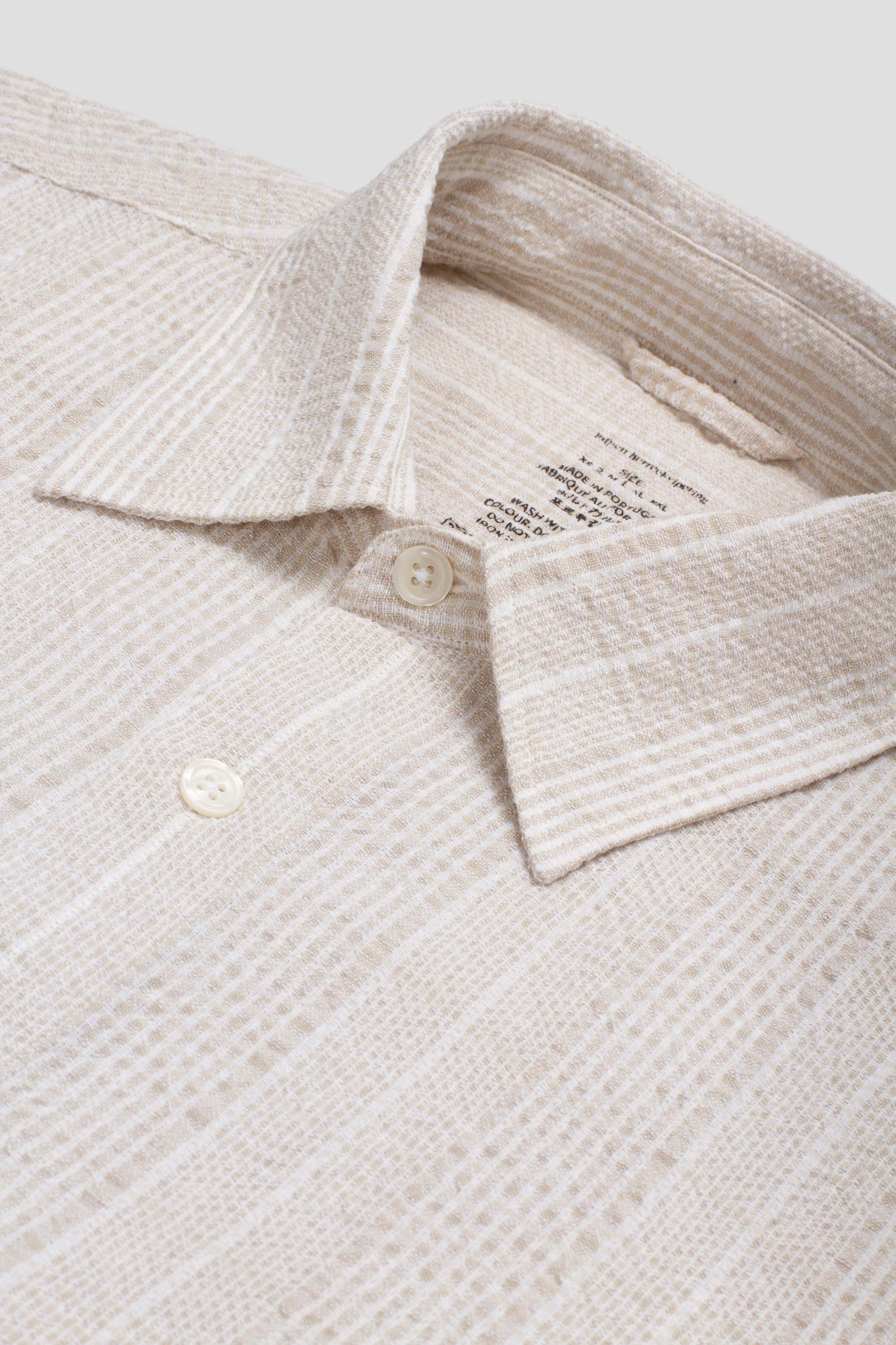 Exact Shirt Dusty Seersucker Check