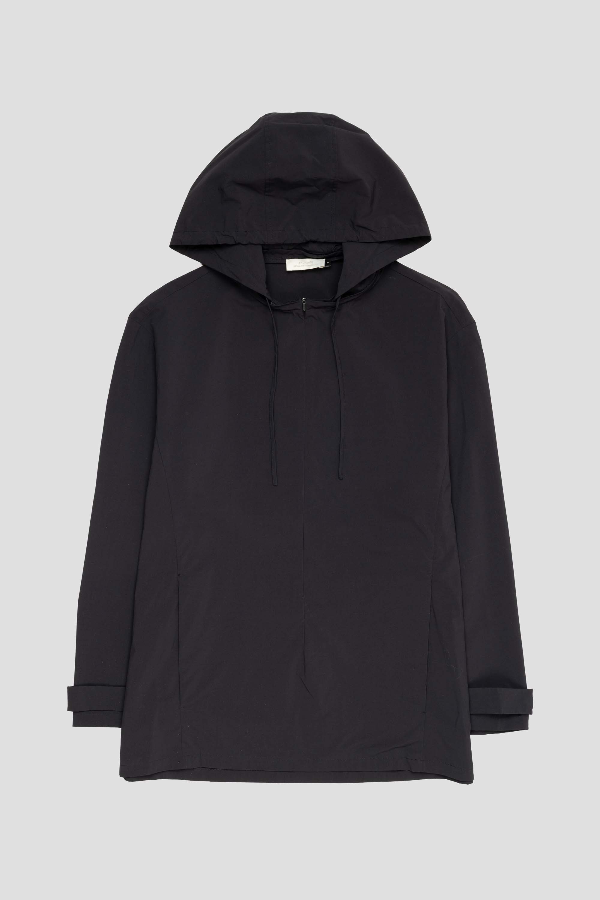 Detachable Hood Shirt Black