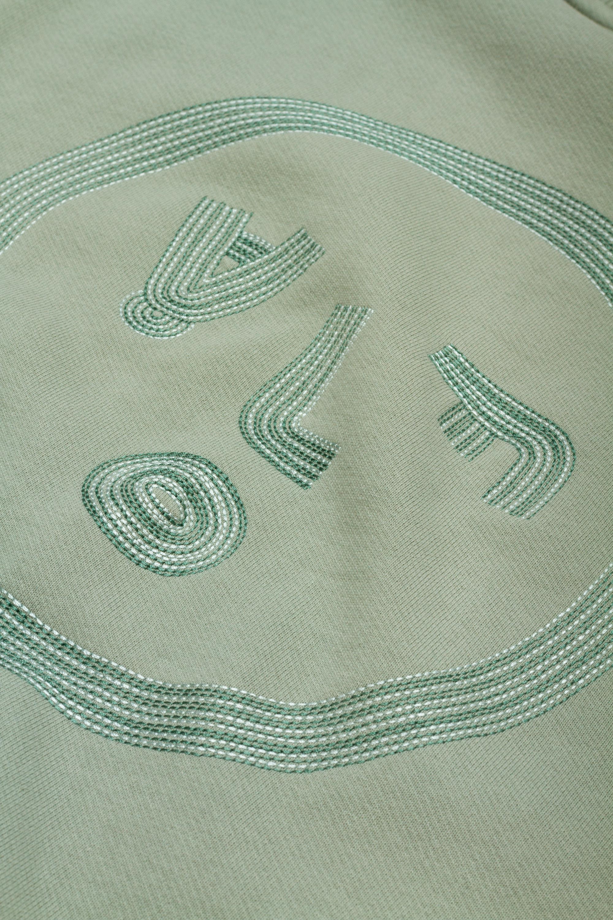 Lined Face Crewneck Green Milieu