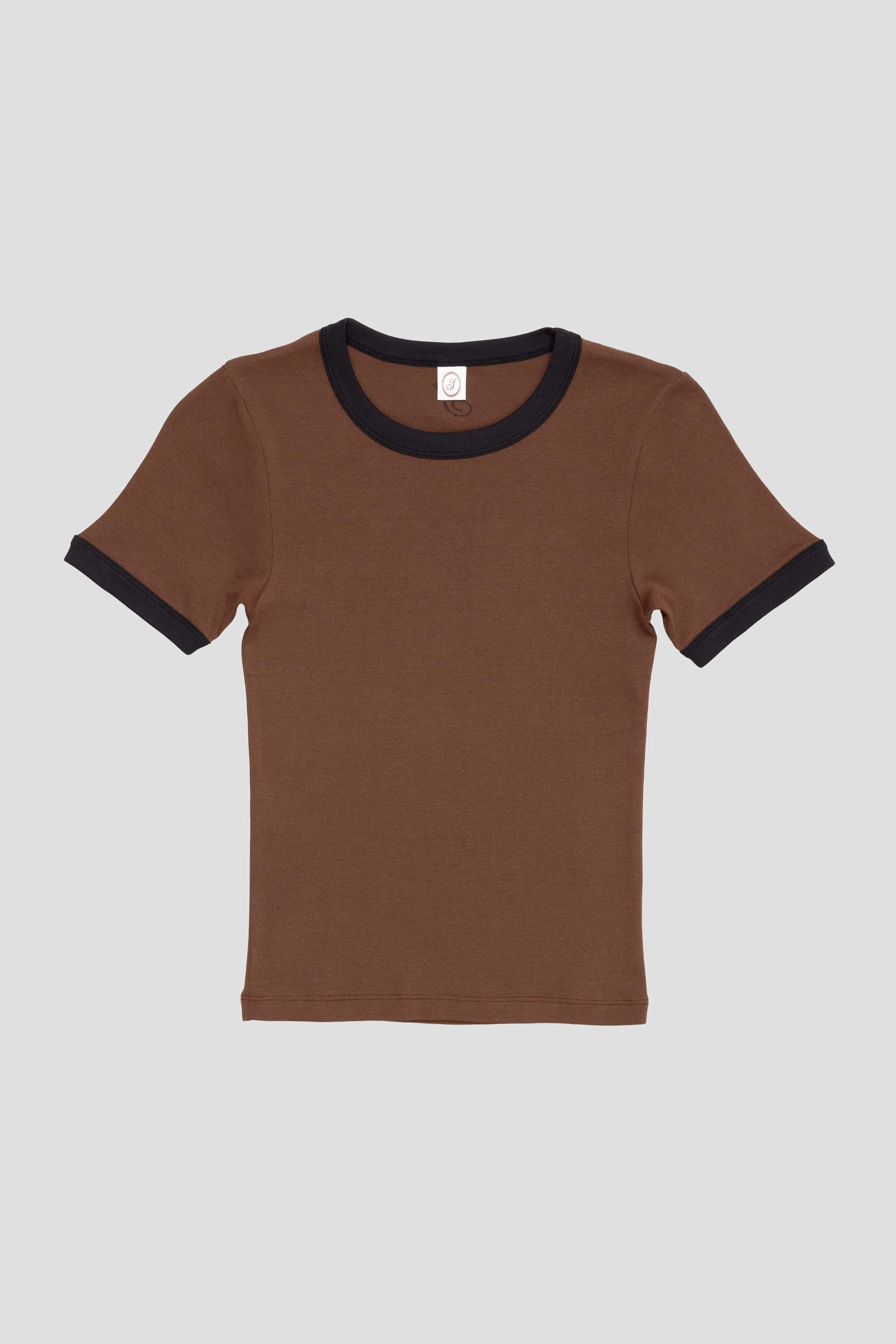 June T-Shirt Brown/Black