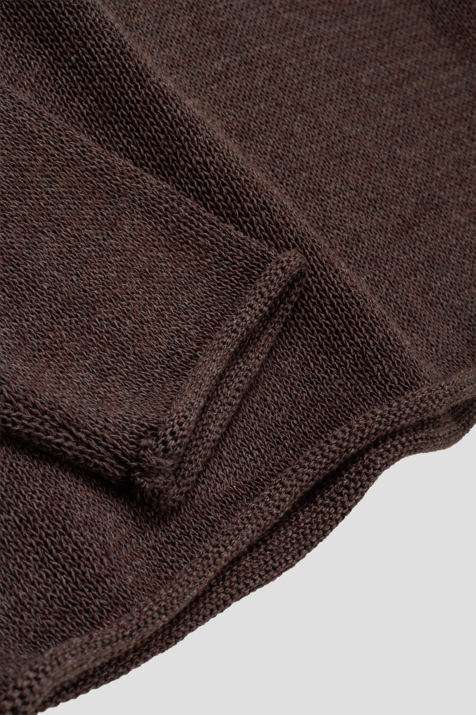 Paper Yarn Pullover Dark Brown