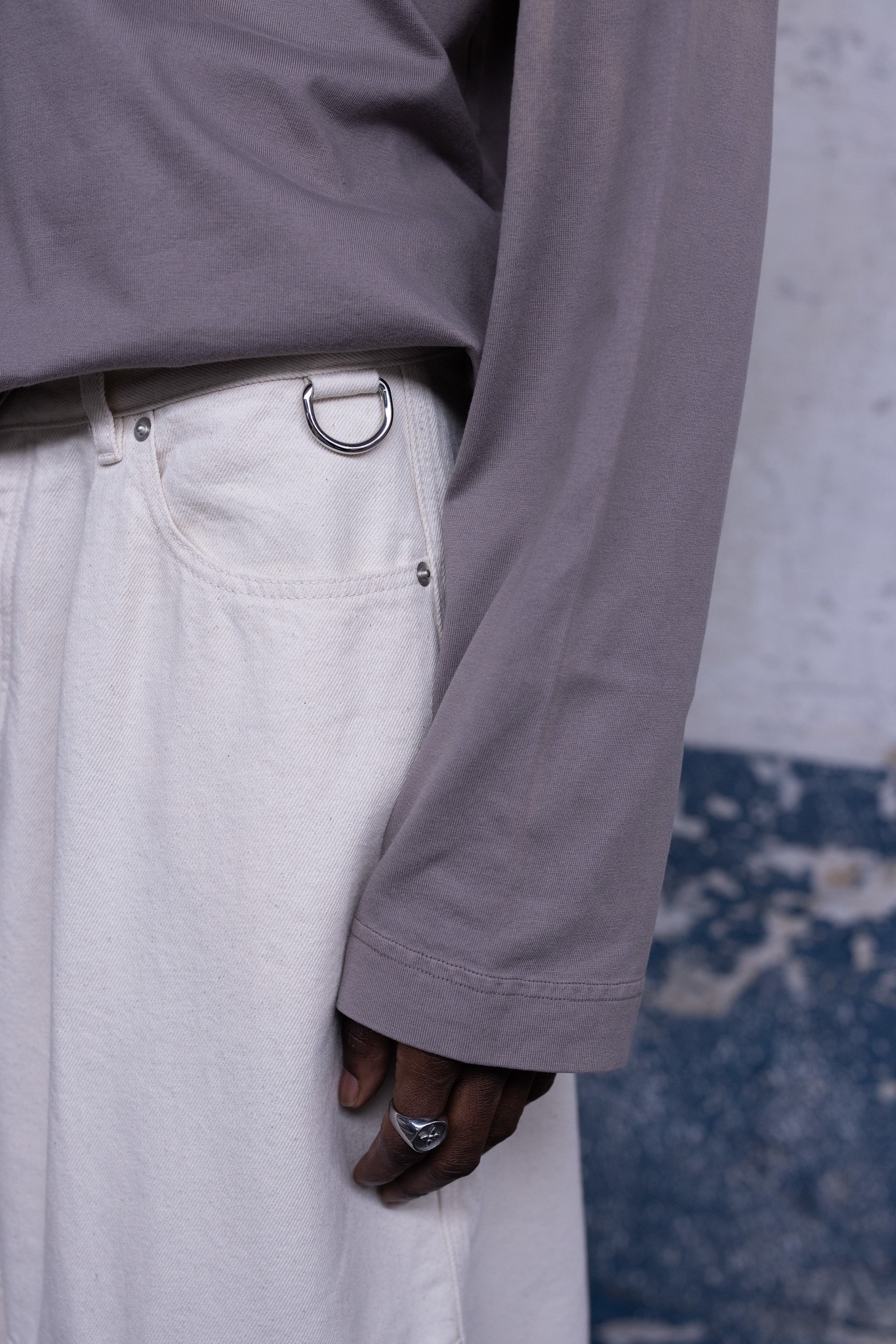 Stone Trousers Ecru Twill