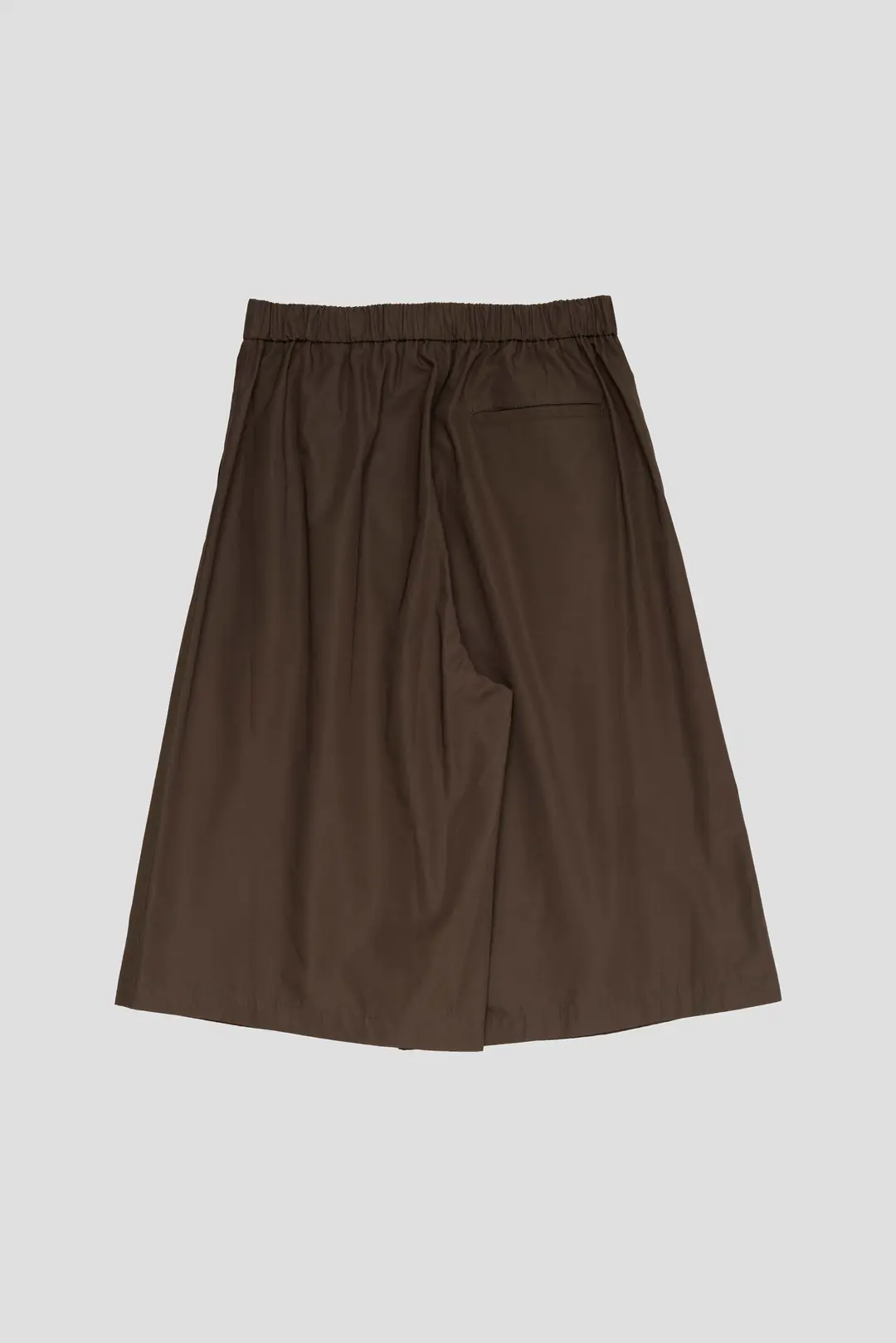 AmomentoTwo Tuck Wide Shorts Brown