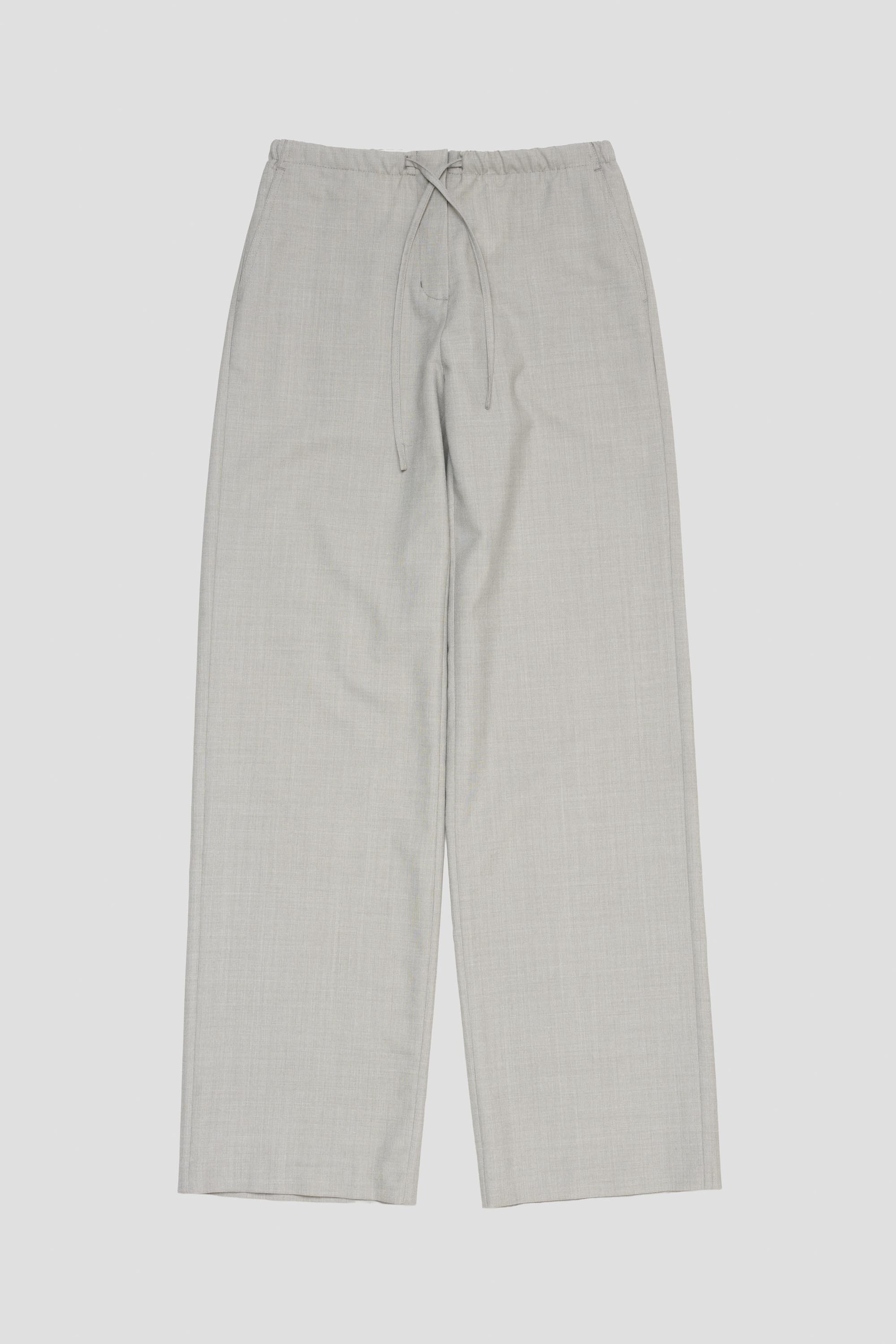 Wool Banding Pants Beige
