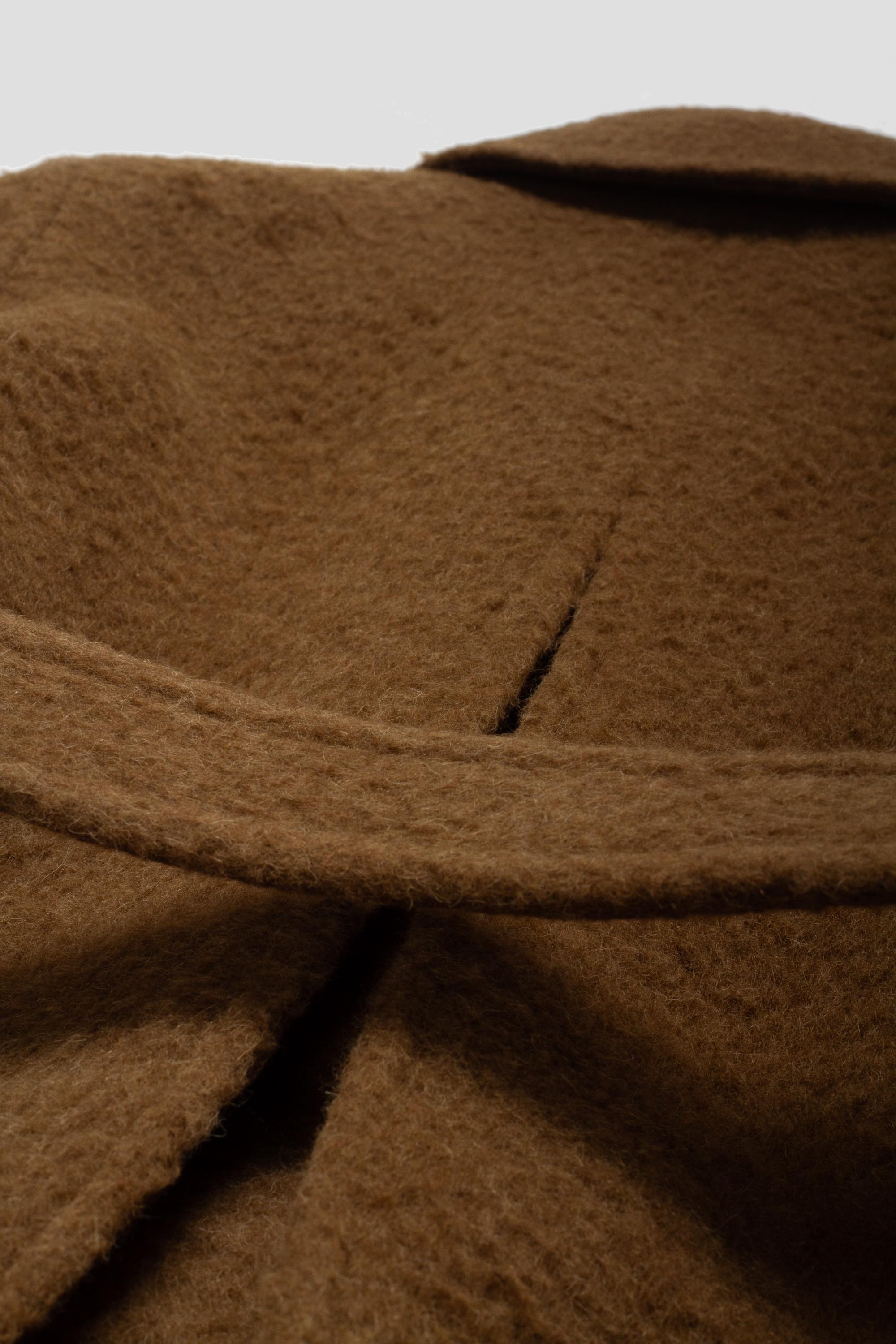 Alpaca Raglan Coat Brown