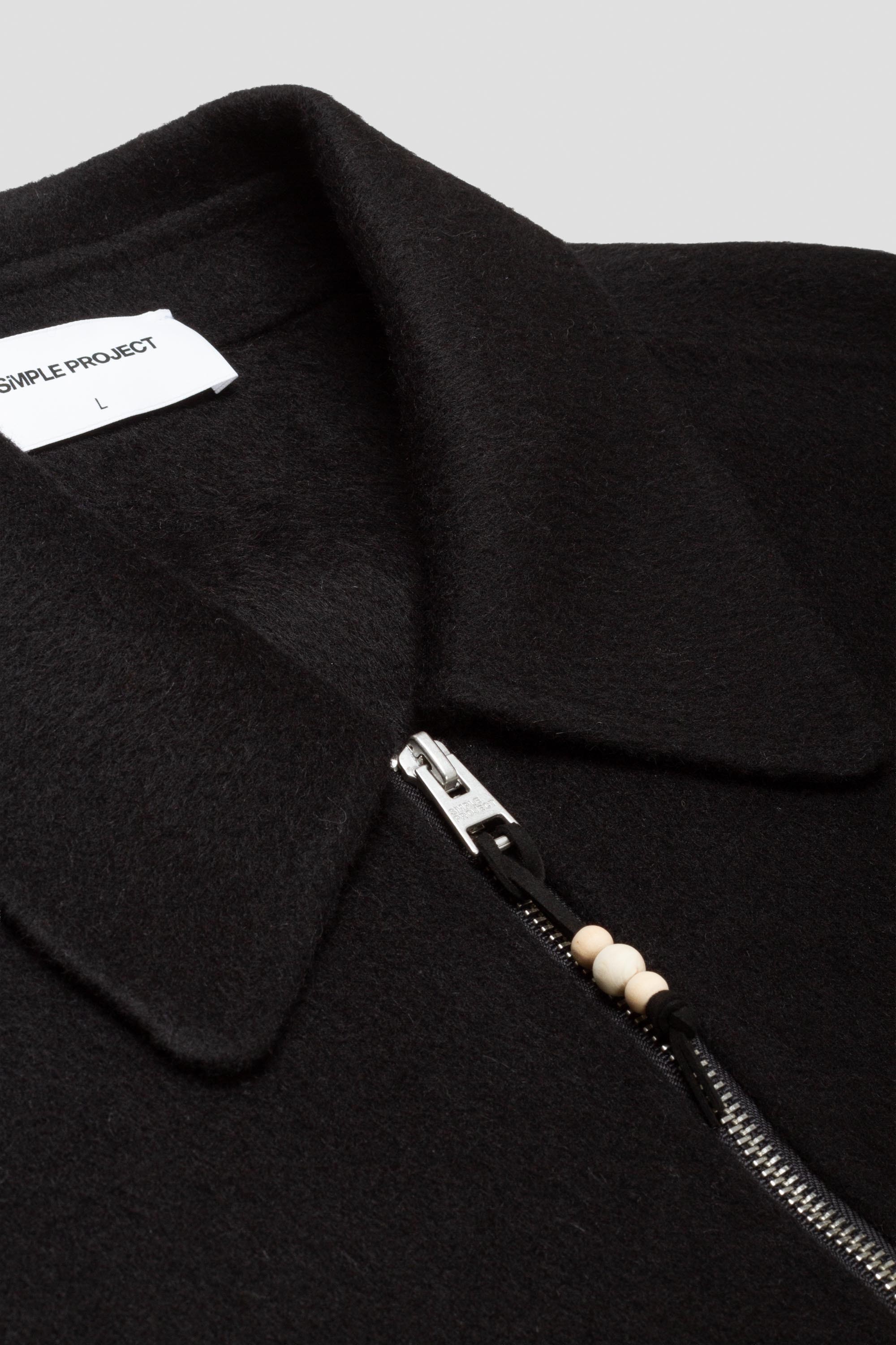 Darted Wool Jacket Black
